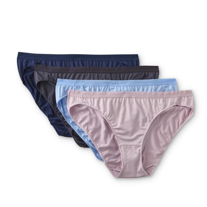 Hanes Women's 4Pack Ultra Light Bikini Panties