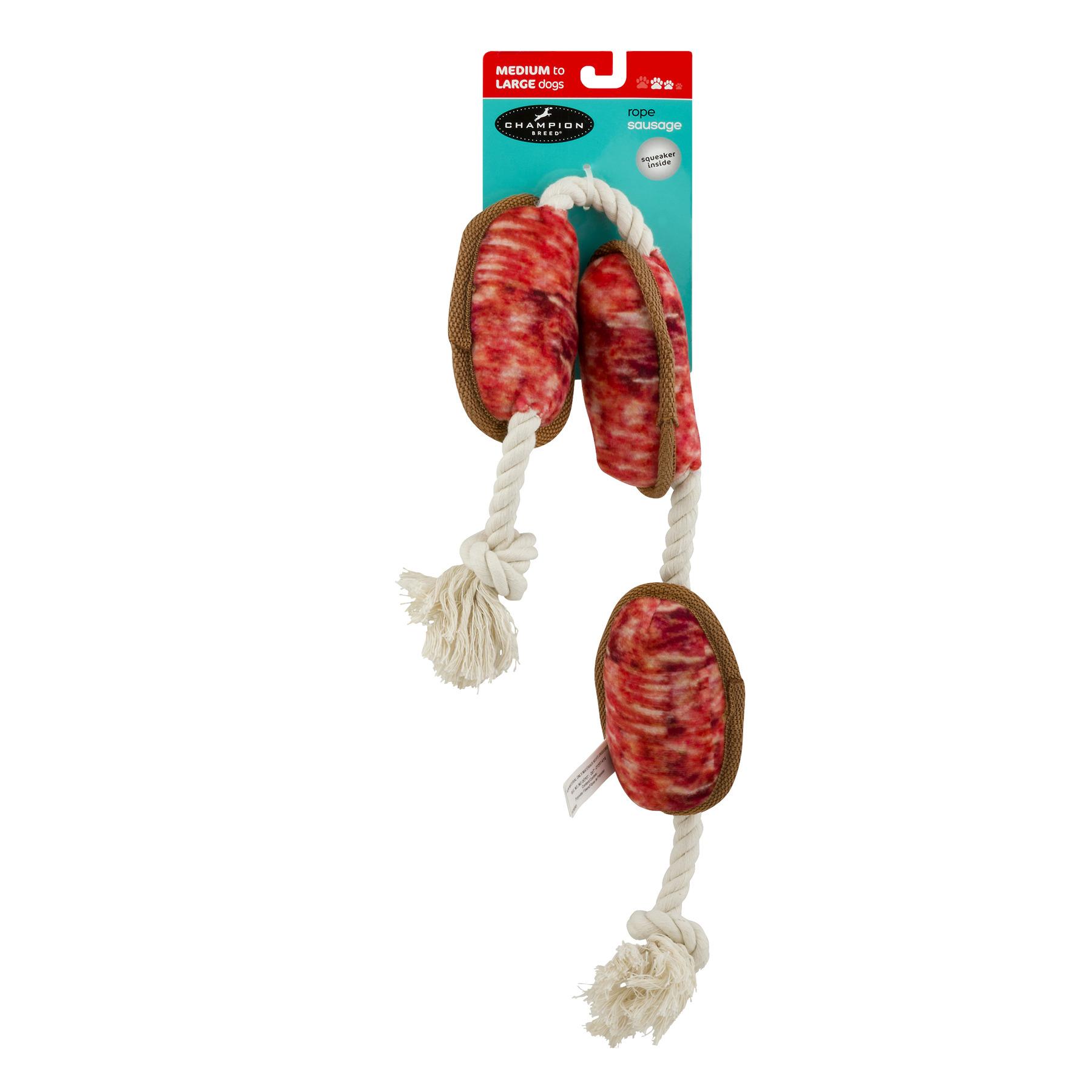 Champion Breed Tug Rope Dog Toy - Sausages