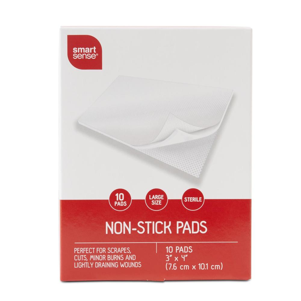 Smart Sense 10-Pack Large Sterile Non-Stick Pads