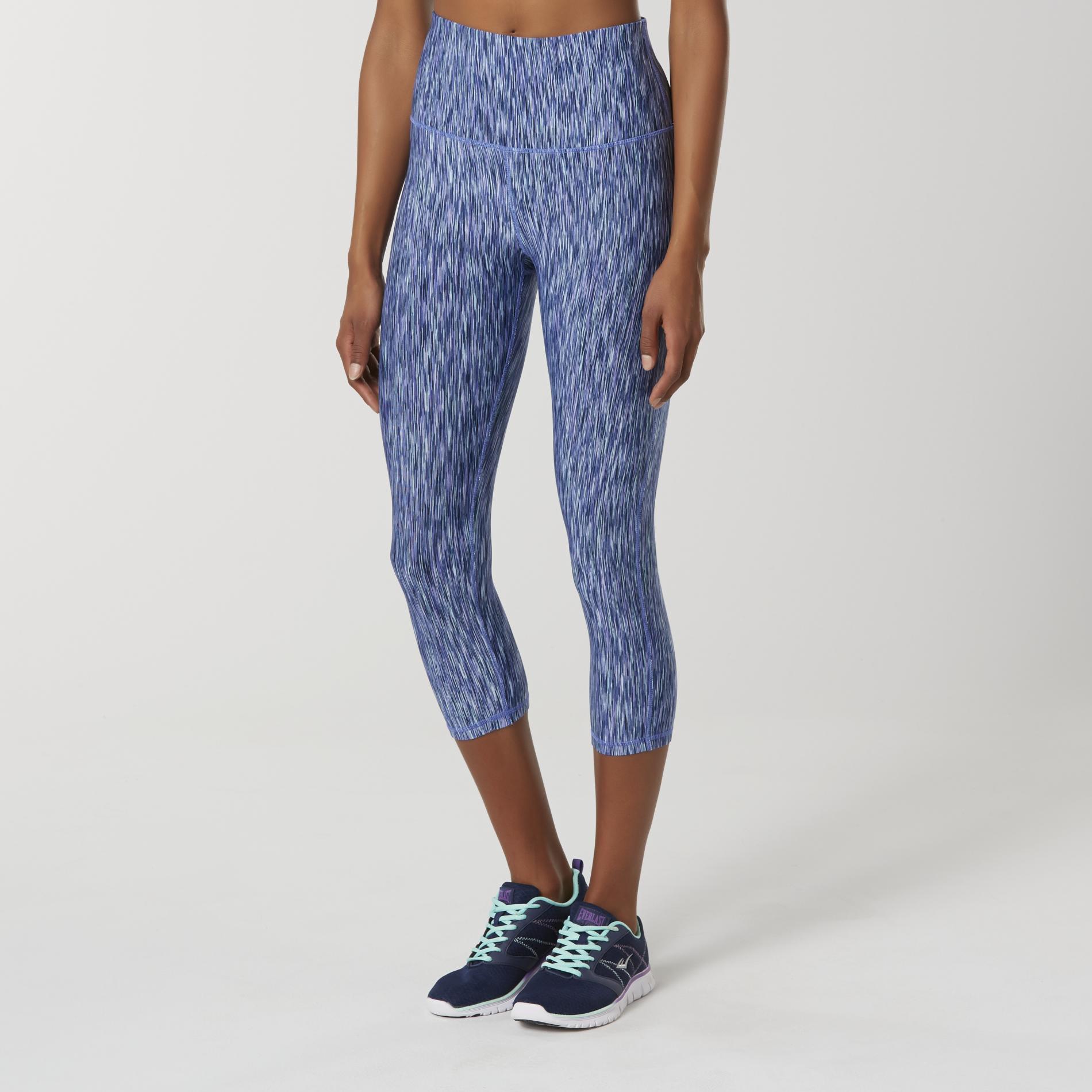 Everlast Sport Women's Capri Athletic Leggings - Space-Dyed, Size: XXL, Forged Iron Everlast Sport Women's Capri Athletic Leggings - Space-Dyed, Size: XXL, Forged Iron