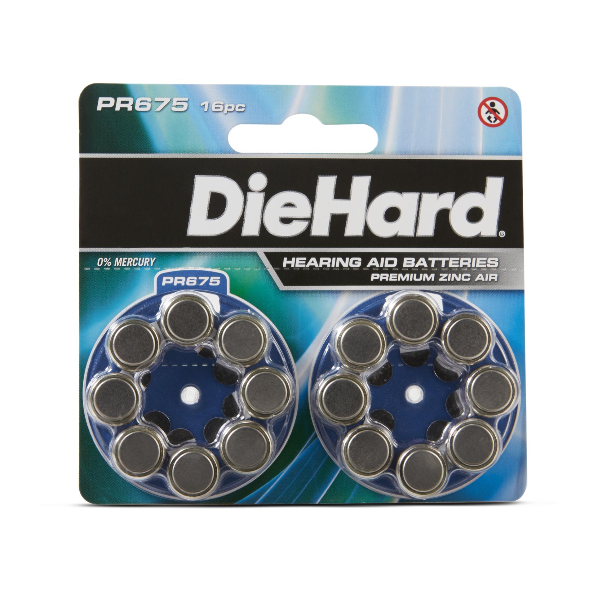 DieHard 411287 PR675 Hearing Aid Batteries - 16 Count