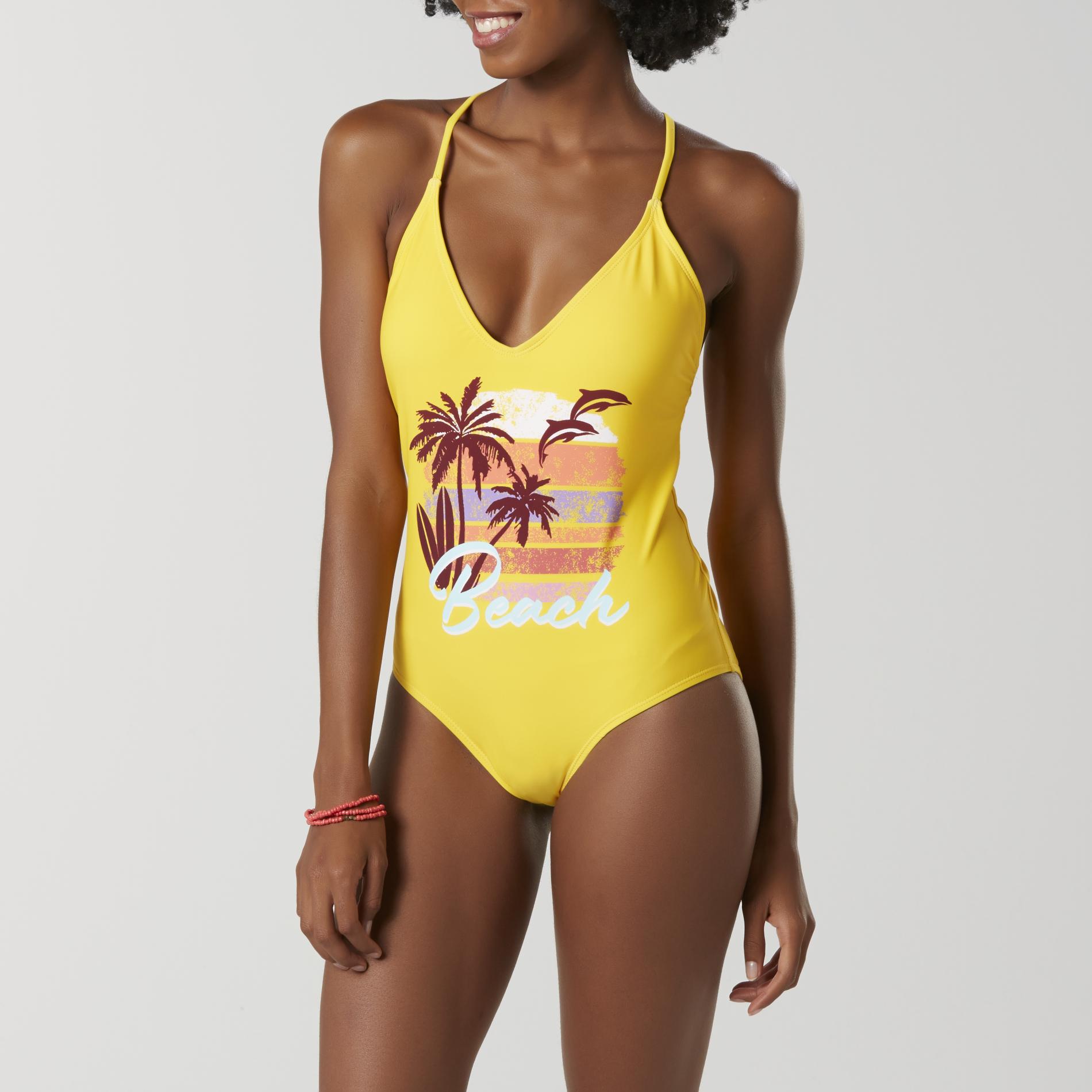 yellow swimsuits juniors