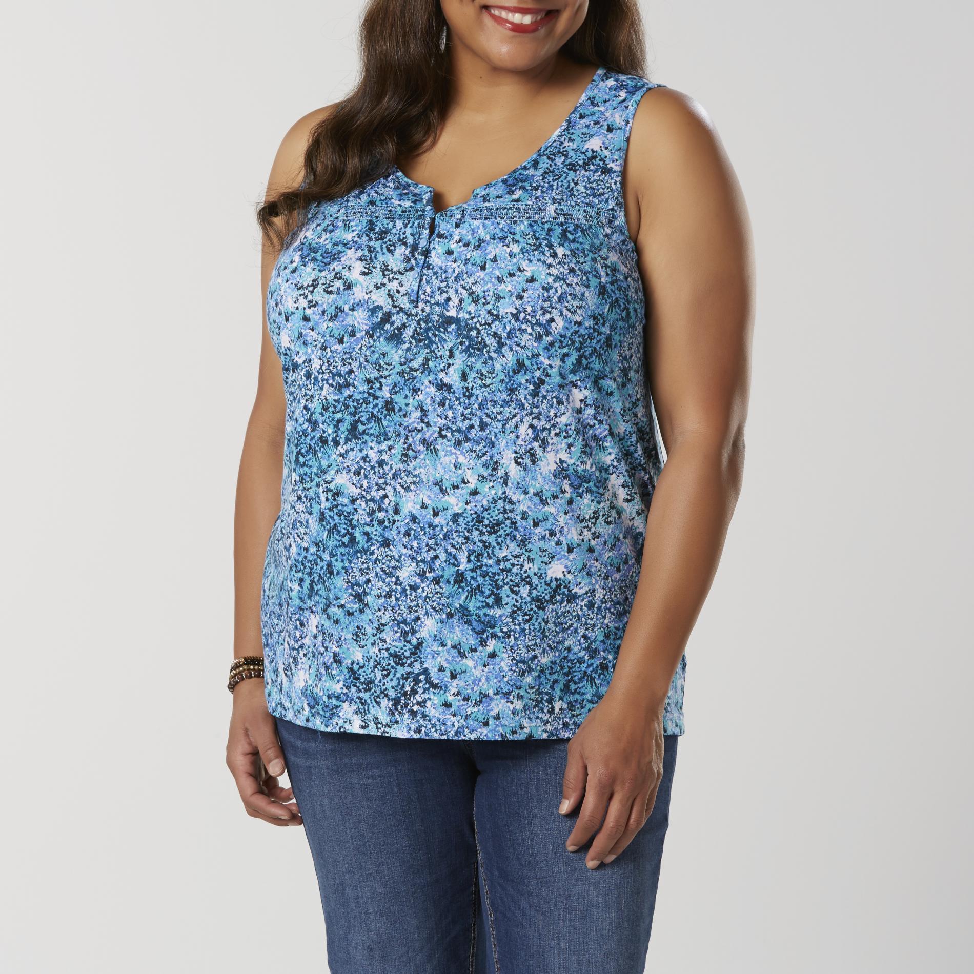 women's smocked tank tops