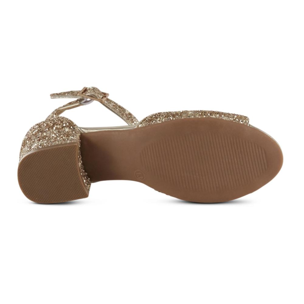 Simply Styled Girls' Gilda Peep Toe Party Heel - Gold