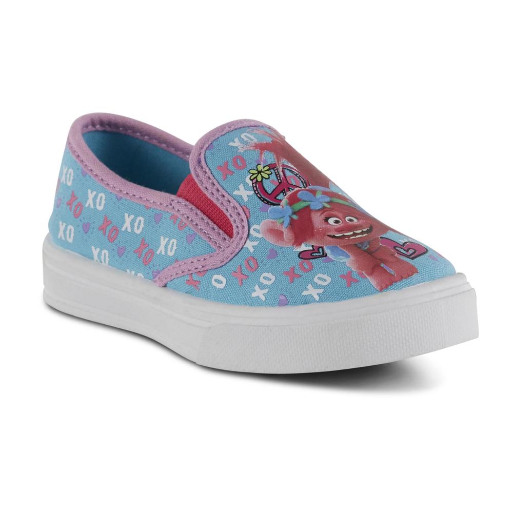 Character Toddler Girls' Trolls Casual Shoe - Blue/Pink/White