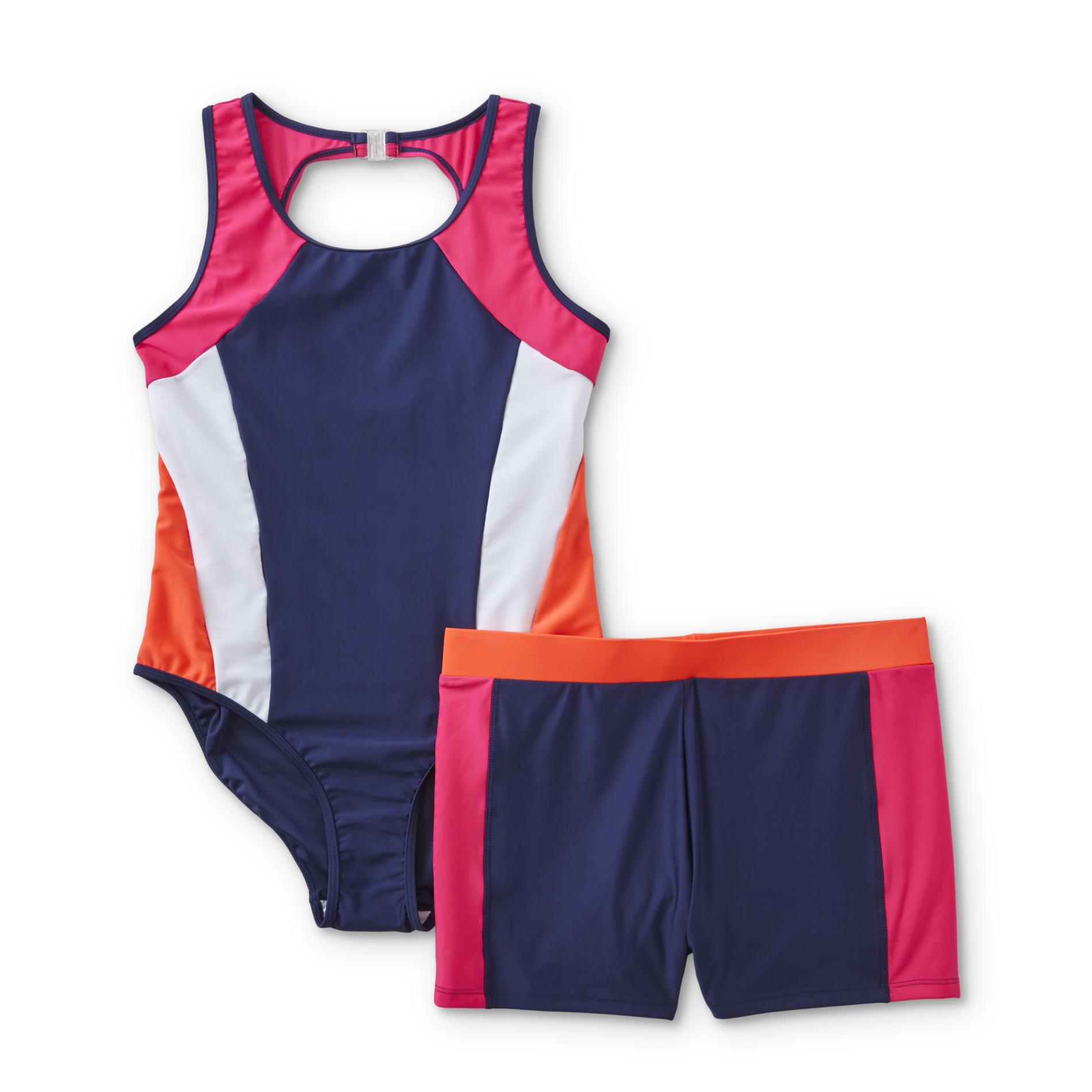Maillot De Bain Fille Xhilaration Taille XS (4-5 Ans) - Pièce Multicolore