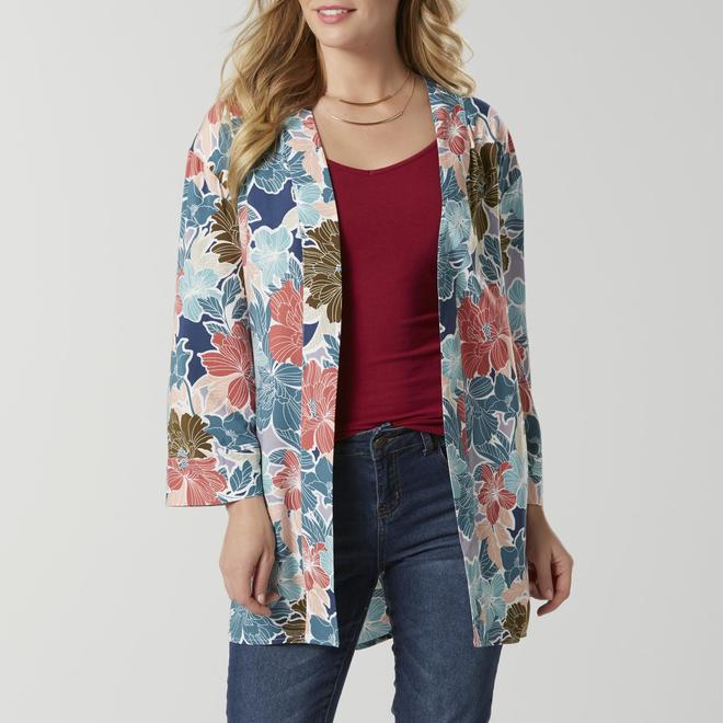 Simply Styled Women's Kimono Jacket Floral