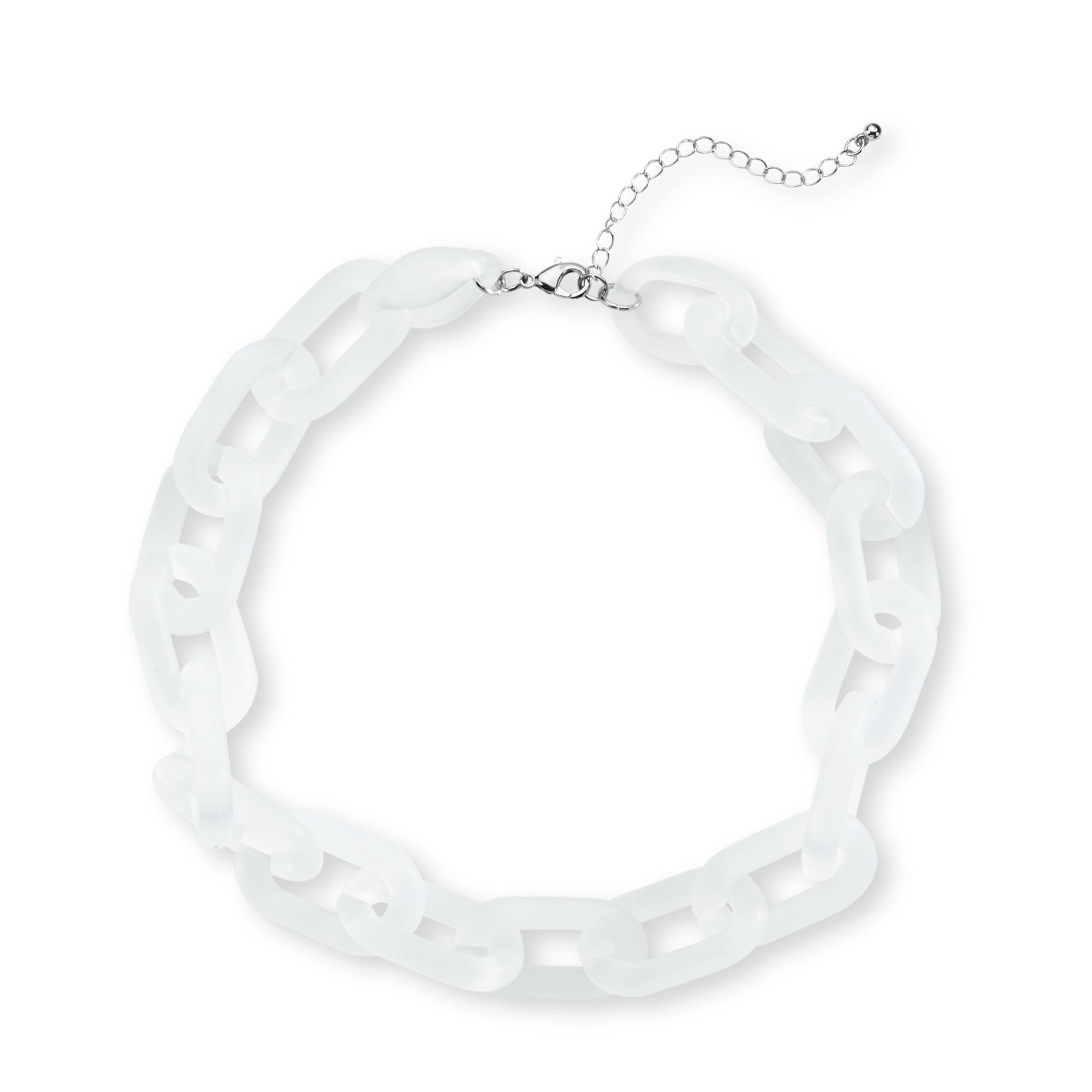 Attention Lucite Link Necklace