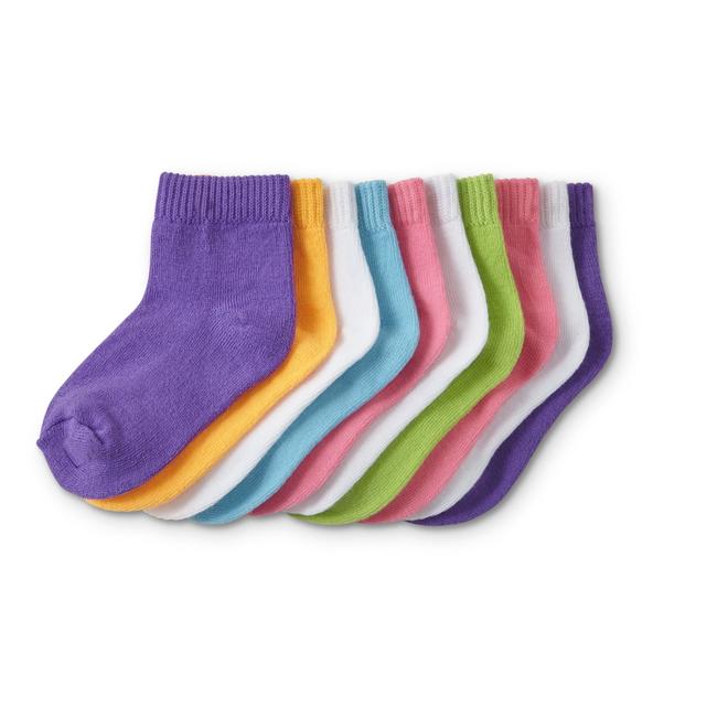 Hanes Infant & Toddler Girls' 10Pairs Ankle Socks