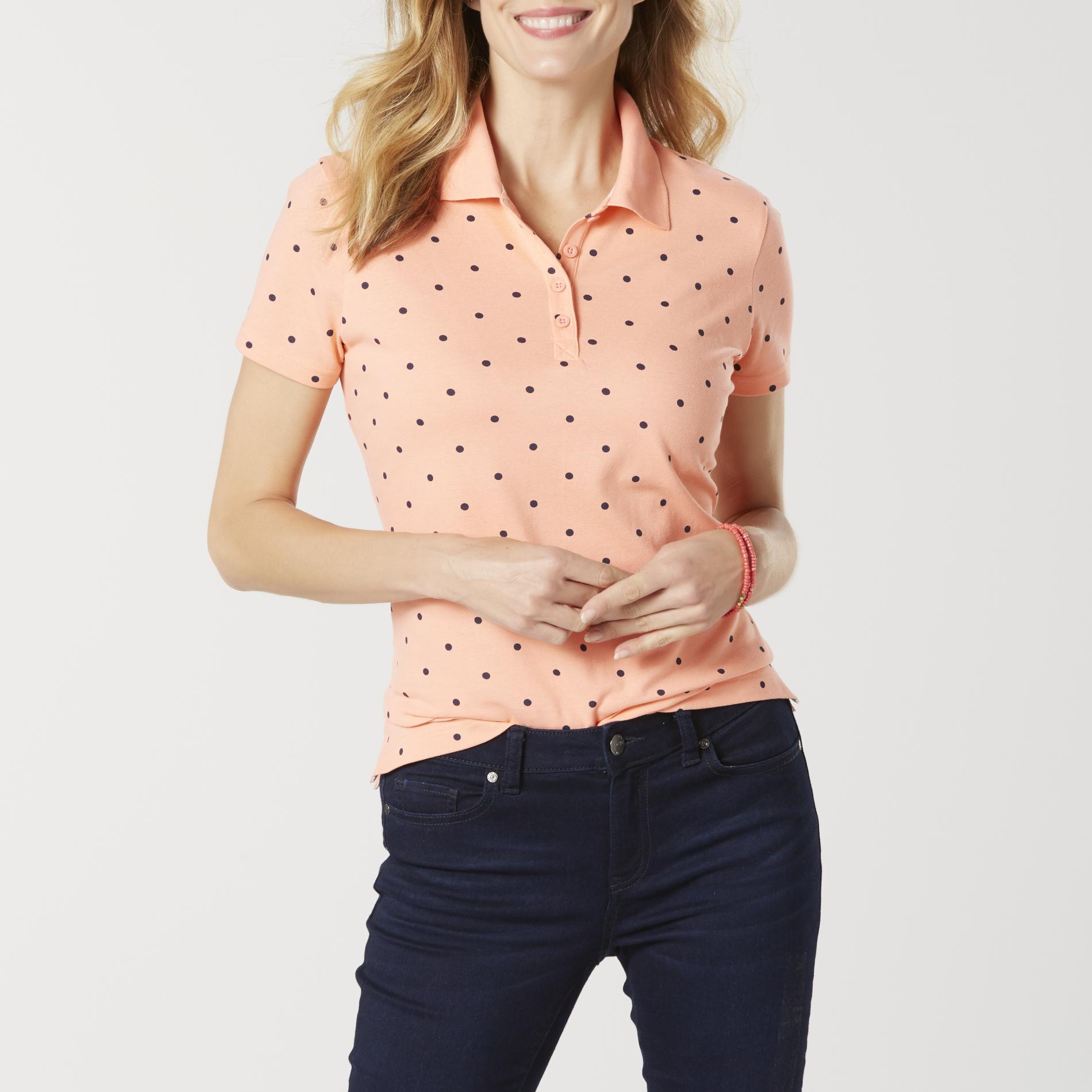 Laura Scott Women's Polo Shirt - Dots