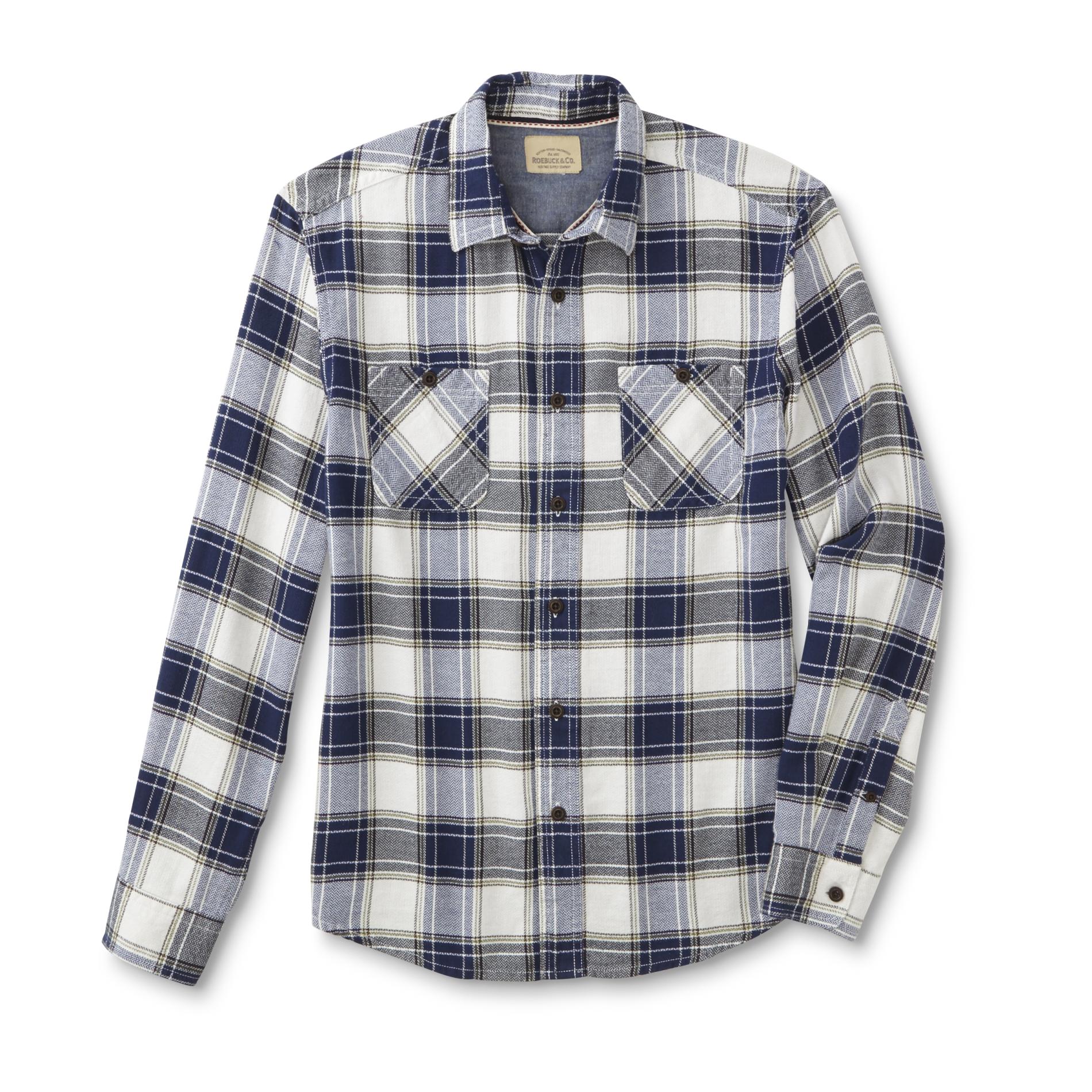 Roebuck & Co. Young Men's Flannel Shirt - Herringbone Plaid