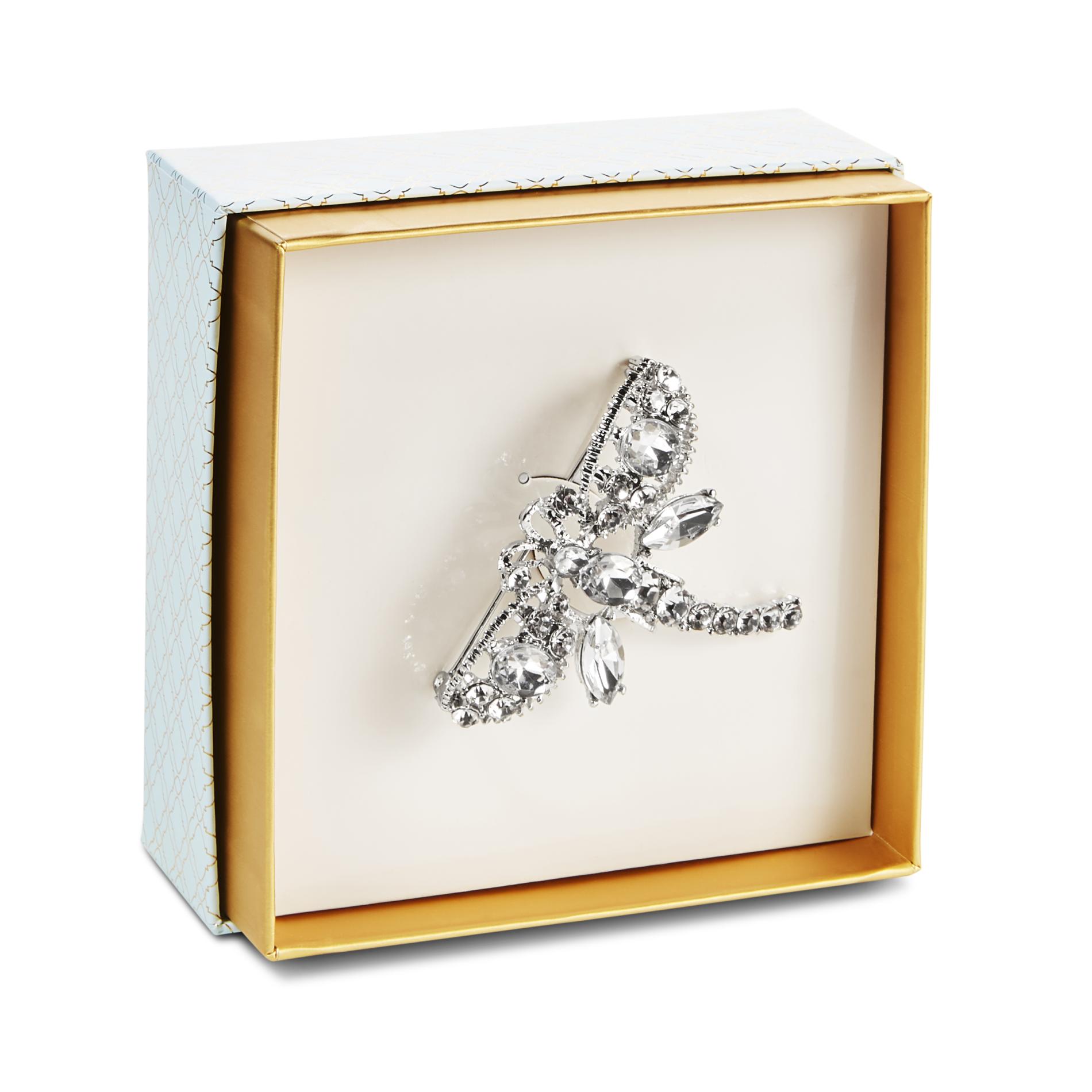 Jaclyn Smith Women's Silvertone Pin - Dragonfly Jaclyn Smith Women's Silvertone Pin - Dragonfly