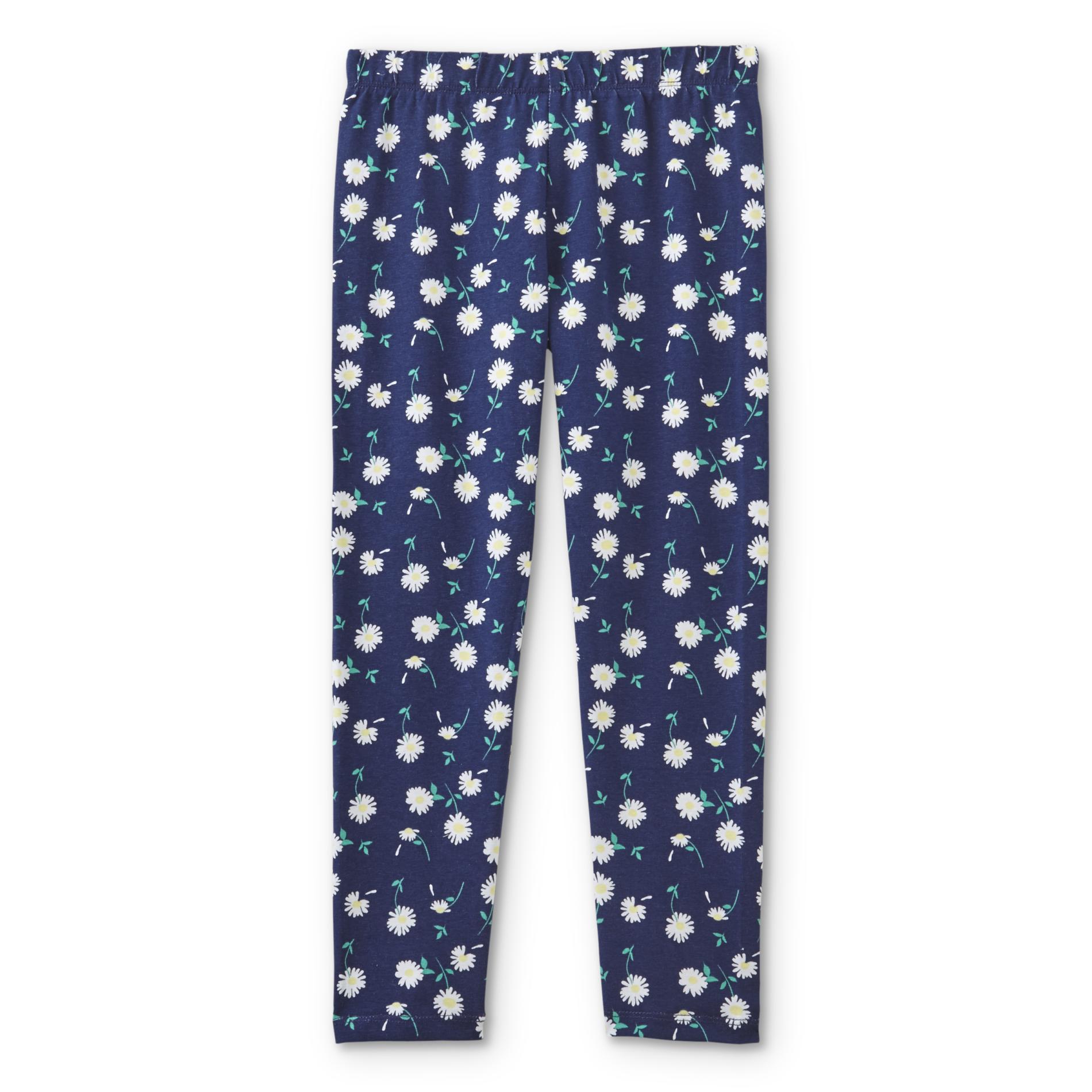 WonderKids Infant & Toddler Girls' Leggings - Floral, Size: 18 Months, Medieval Blue WonderKids Infant & Toddler Girls' Leggings - Floral, Size: 18 Months, Medieval Blue