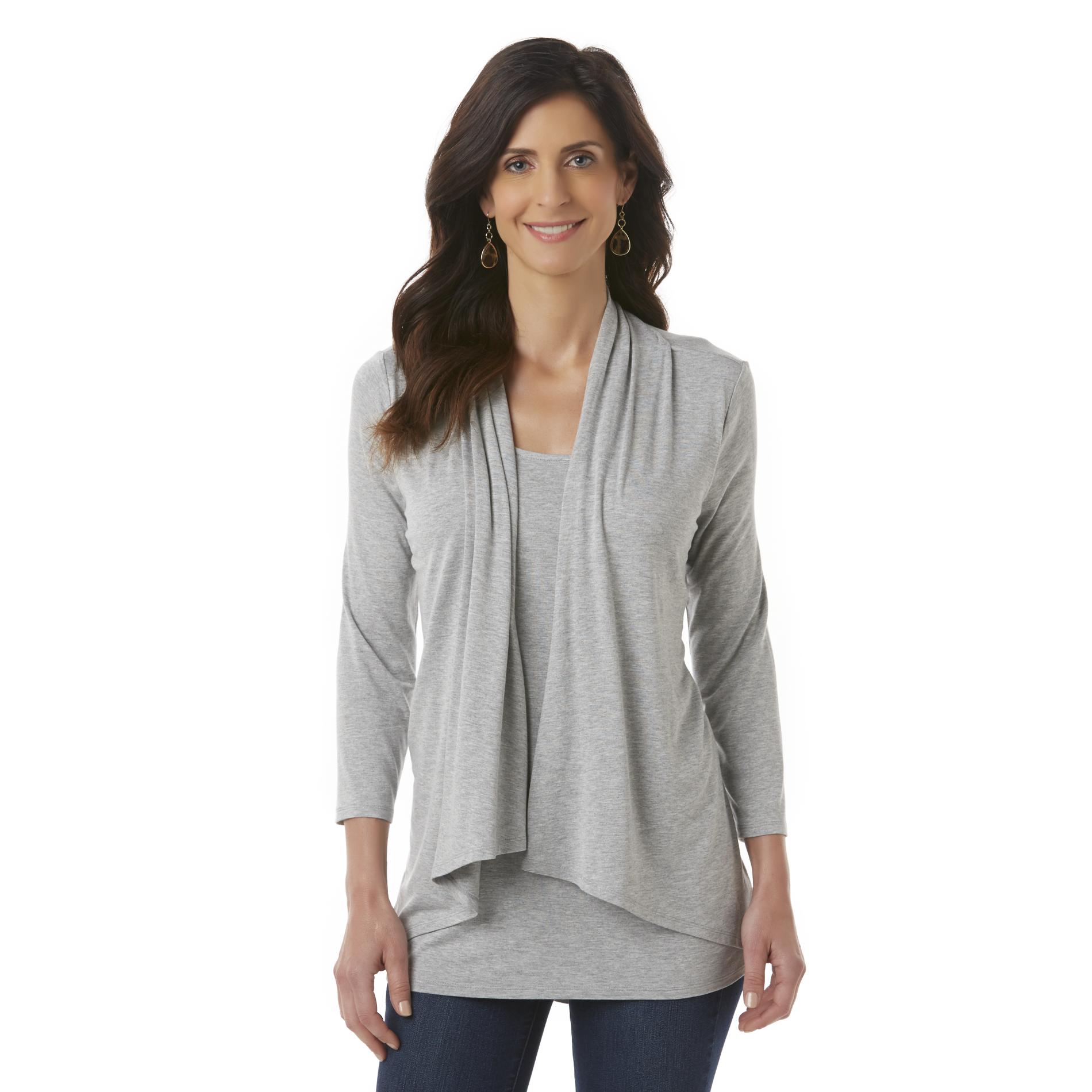 Jaclyn Smith Women's Layered-Look Top