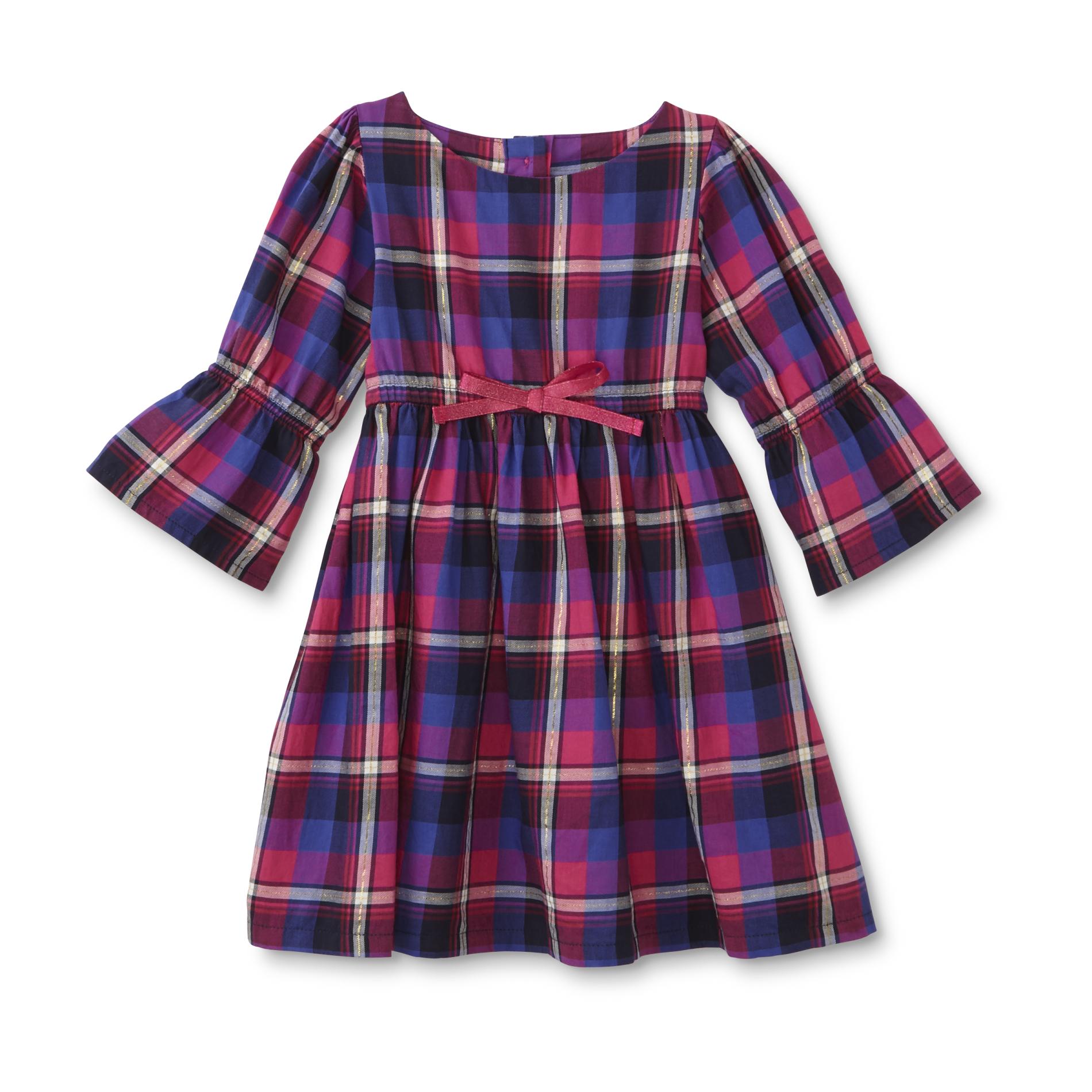 WonderKids Infant & Toddler Girl's Bell-Sleeve Dress - Plaid