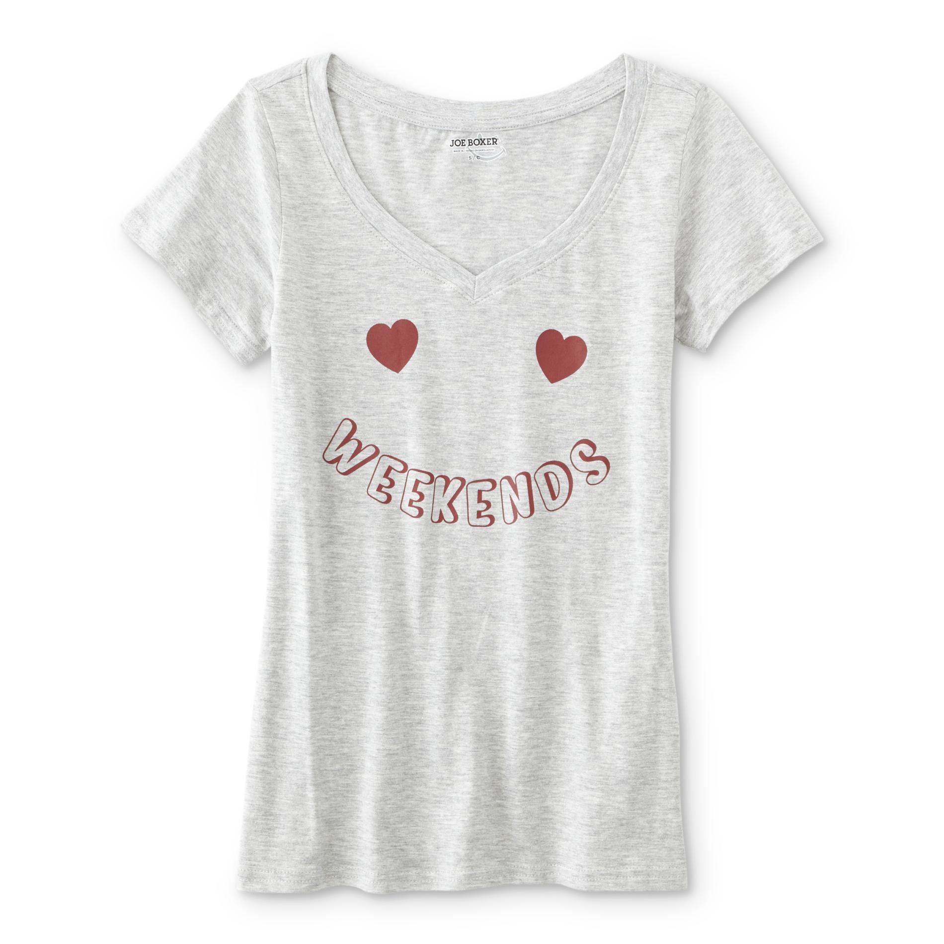 Joe Boxer Juniors' Graphic T-Shirt - Love Weekends