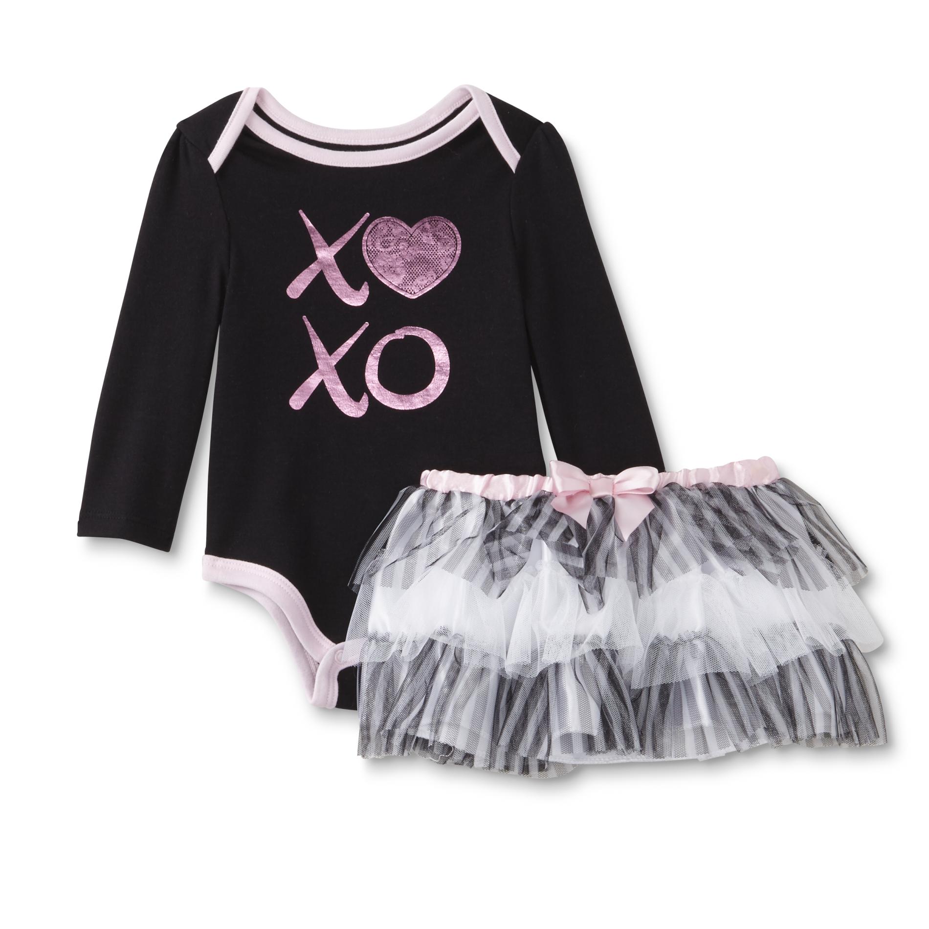 Freshly Squeezed Newborn & Infant Girl's Bodysuit & Skirt - XOXO