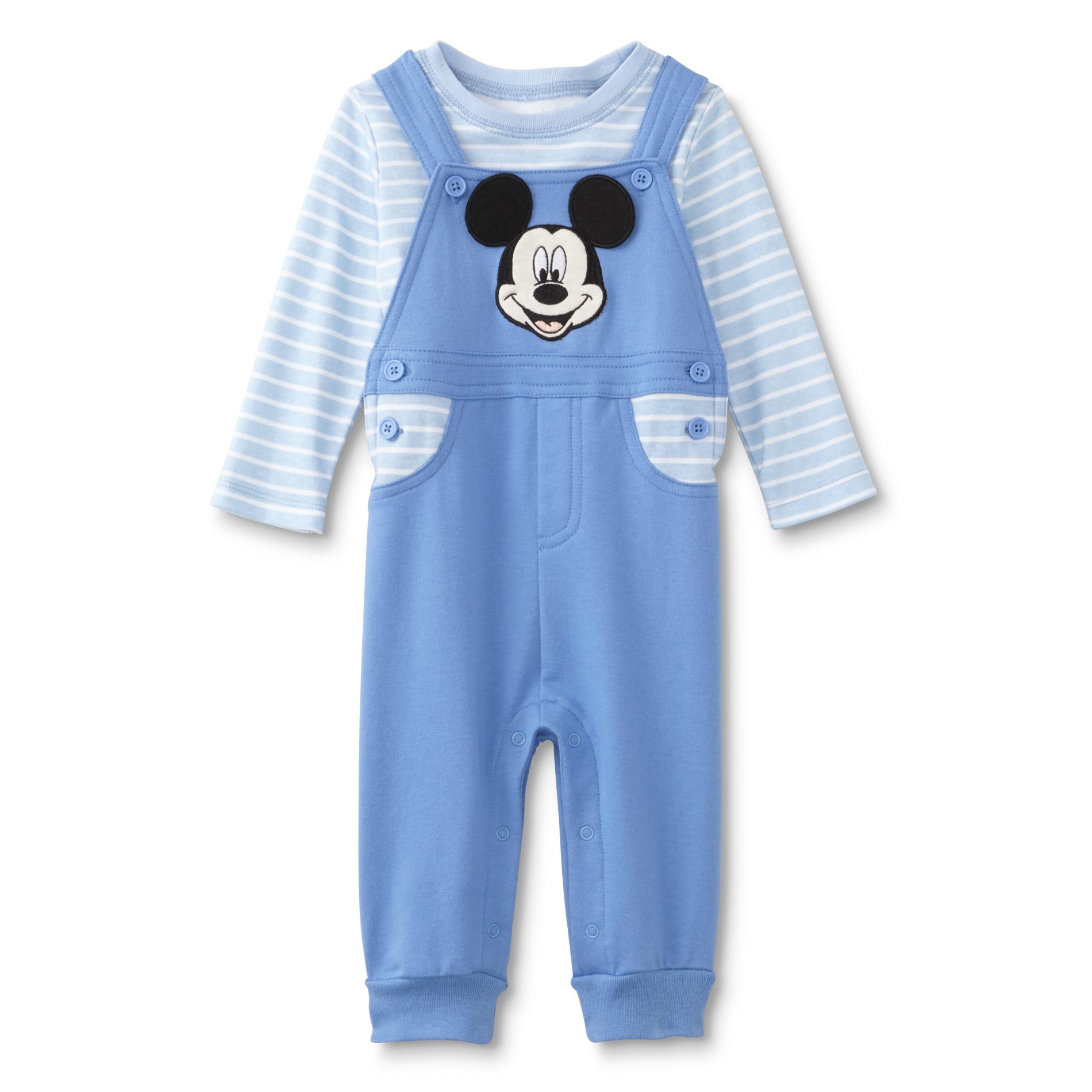 Disney Mickey Mouse Newborn & Infant Boy's Overalls & Shirt