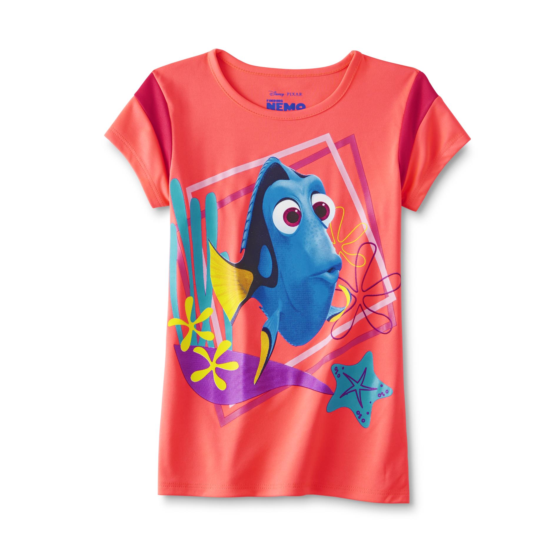 Disney Finding Nemo Girl's Graphic Athletic T-Shirt - Dory