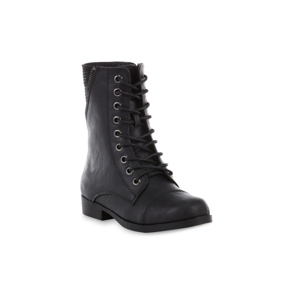 Canyon River Blues Girl's Scarlet Black Combat Boot