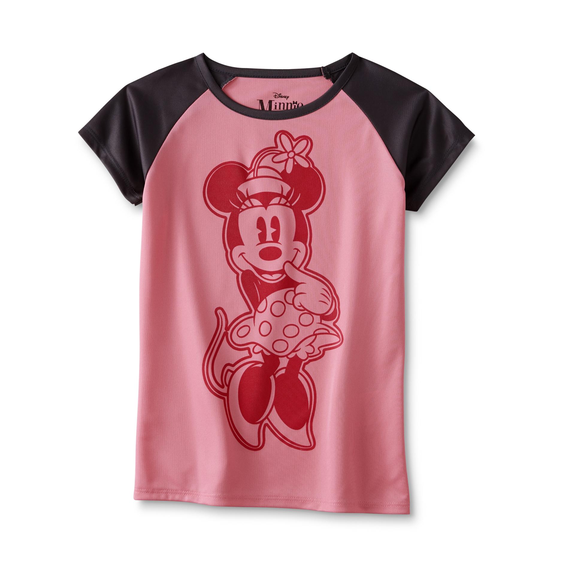 Disney Minnie Mouse Girl's Graphic Athletic T-Shirt