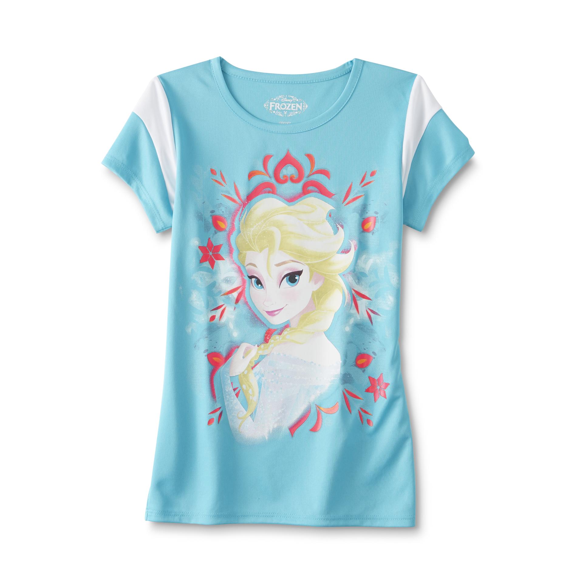 Disney Frozen Girl's Graphic Athletic T-Shirt - Elsa