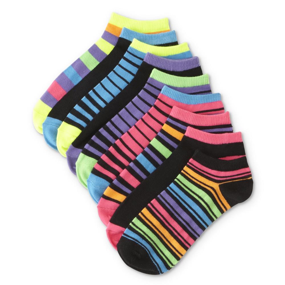 Joe Boxer Women's 9-Pairs Low Cut Socks - Striped
