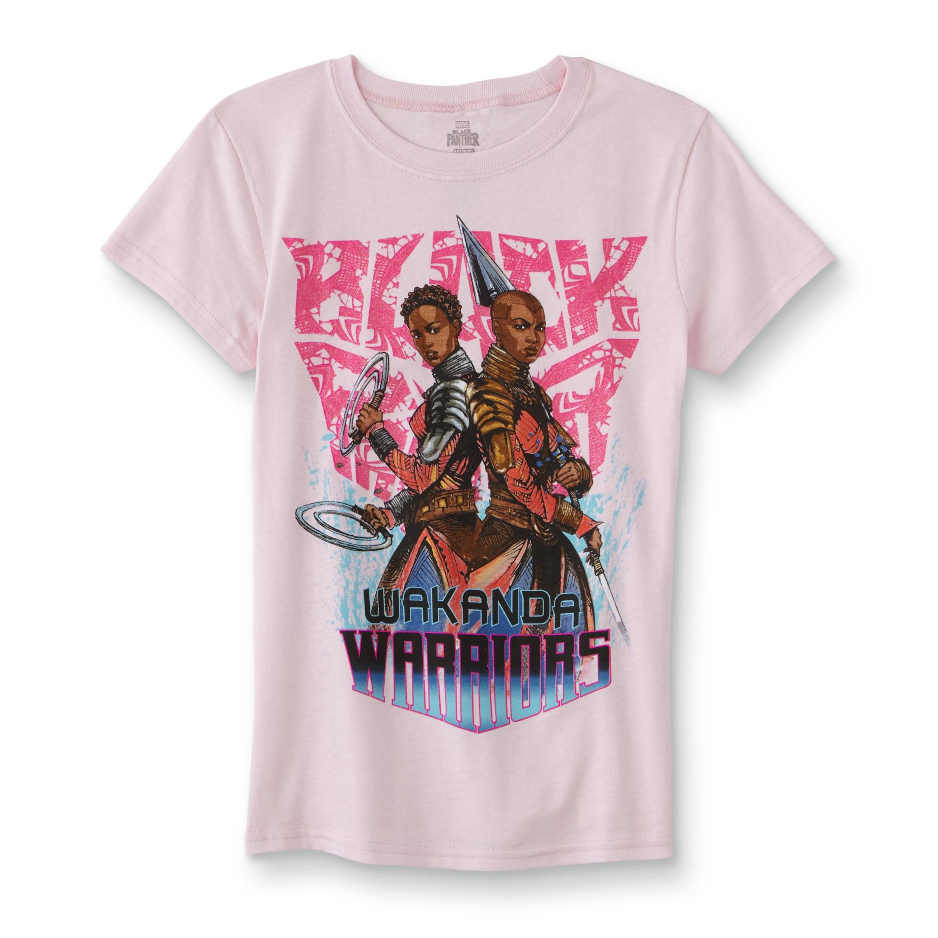 Black Panther Girls' Graphic T-Shirt - Wakanda Warriors