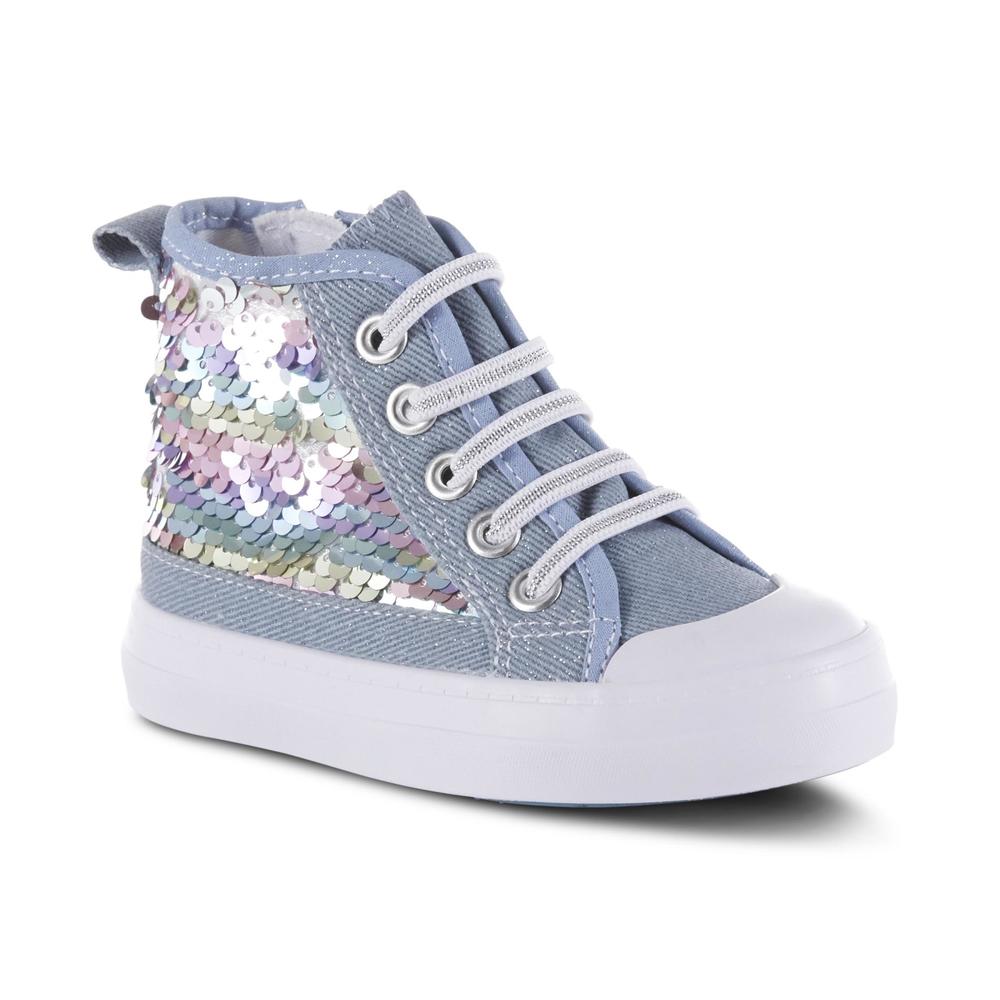 CRB Girl Toddler Girls' Aquata High-Top Sneaker - Blue/White