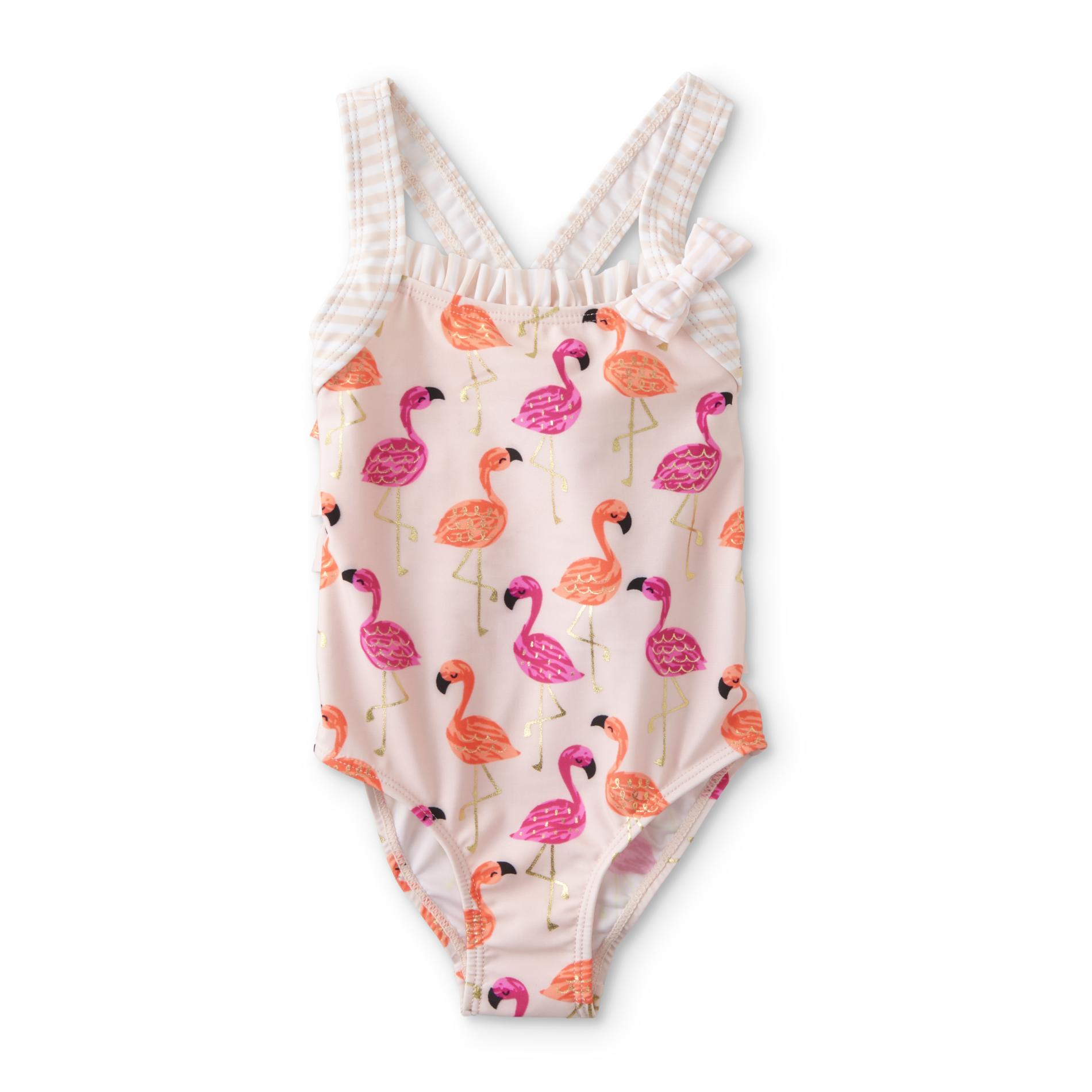Joe Boxer Infant & Toddler Girls' One-Piece Swimsuit - Flamingos, Size: 2T, Pink Joe Boxer Infant & Toddler Girls' One-Piece Swimsuit - Flamingos, Size: 2T, Pink