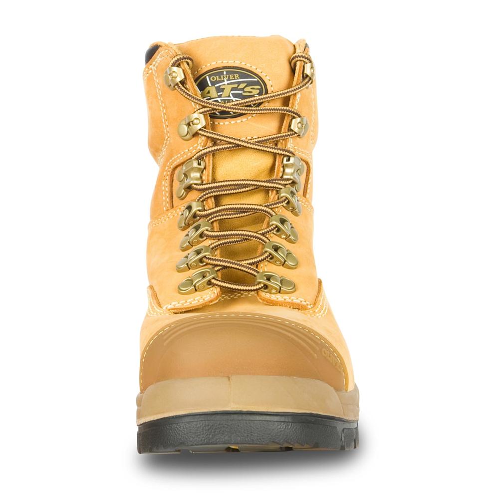 Oliver Men's 6" Lace-Up Steel Toe Work Boot - Wheat