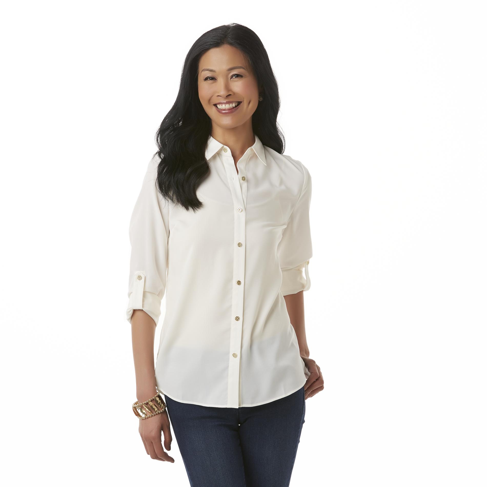 Jaclyn Smith Women's Utility Blouse