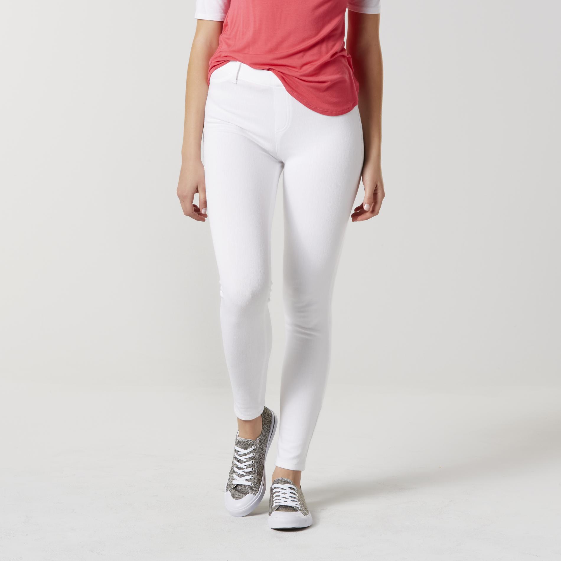 Joe Boxer Juniors' Knit Jeggings, Size: Small, White Joe Boxer Juniors' Knit Jeggings, Size: Small, White