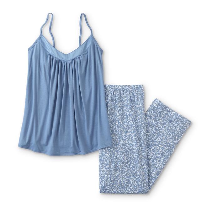 Jaclyn Smith Women's Pajama Cami & Pants Abstract