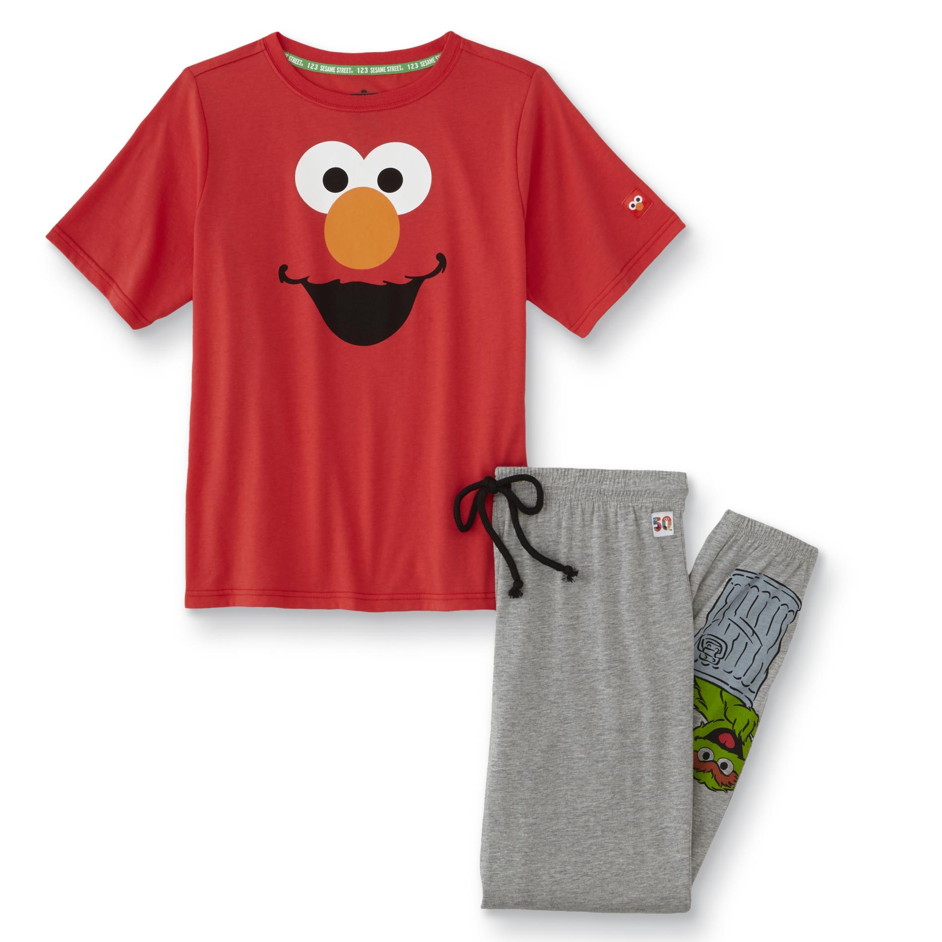 Sesame Street Women's Plus Pajama T-Shirt & Pants - Elmo, Size: 3XL, Multi Color Sesame Street Women's Plus Pajama T-Shirt & Pants - Elmo, Size: 3XL, Multi Color