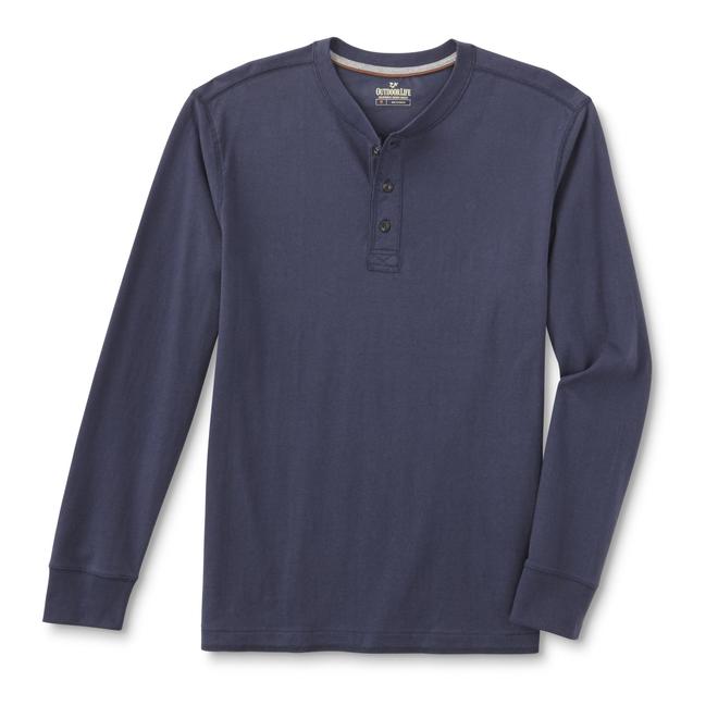 Outdoor Life Men's Wilderness Sueded Henley Shirt