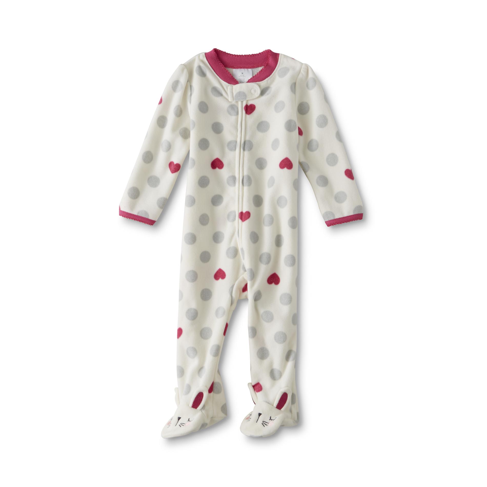 Small Wonders Newborn Girl's Sleeper Pajamas - Polka Dots