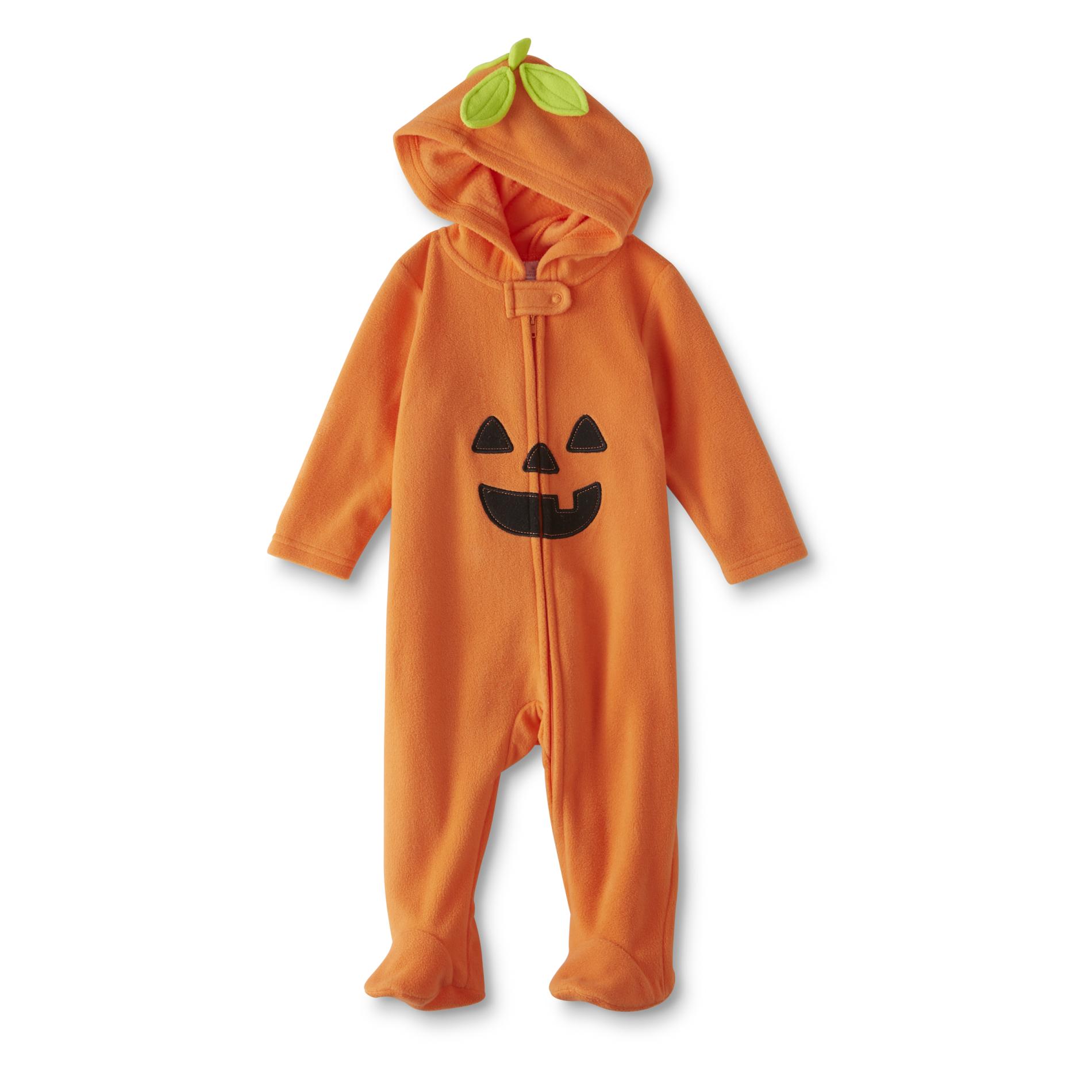 Small Wonders Newborn's Hooded Bodysuit - Pumpkin