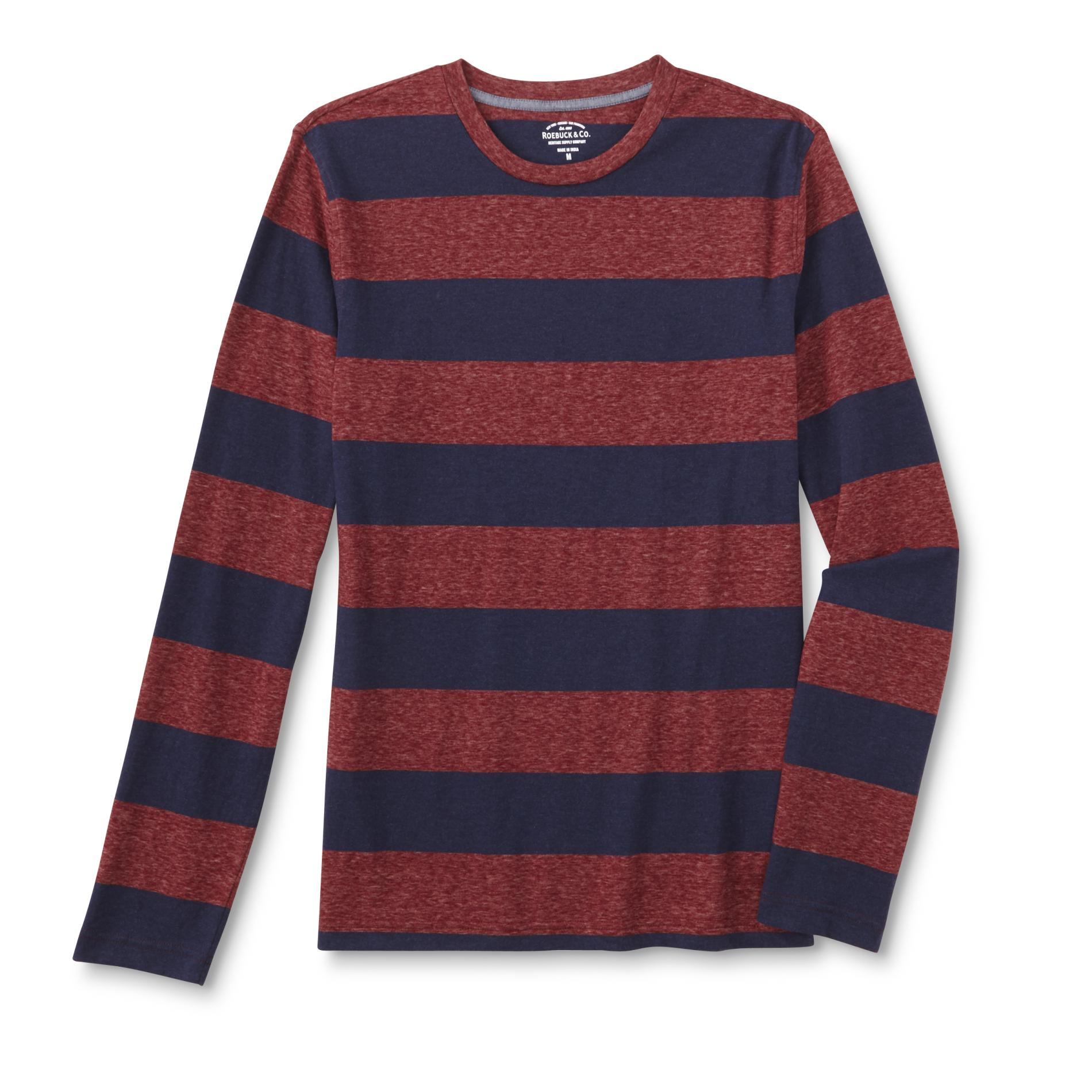 Roebuck & Co. Young Mens Long Sleeve T Shirt   Rugby Striped   