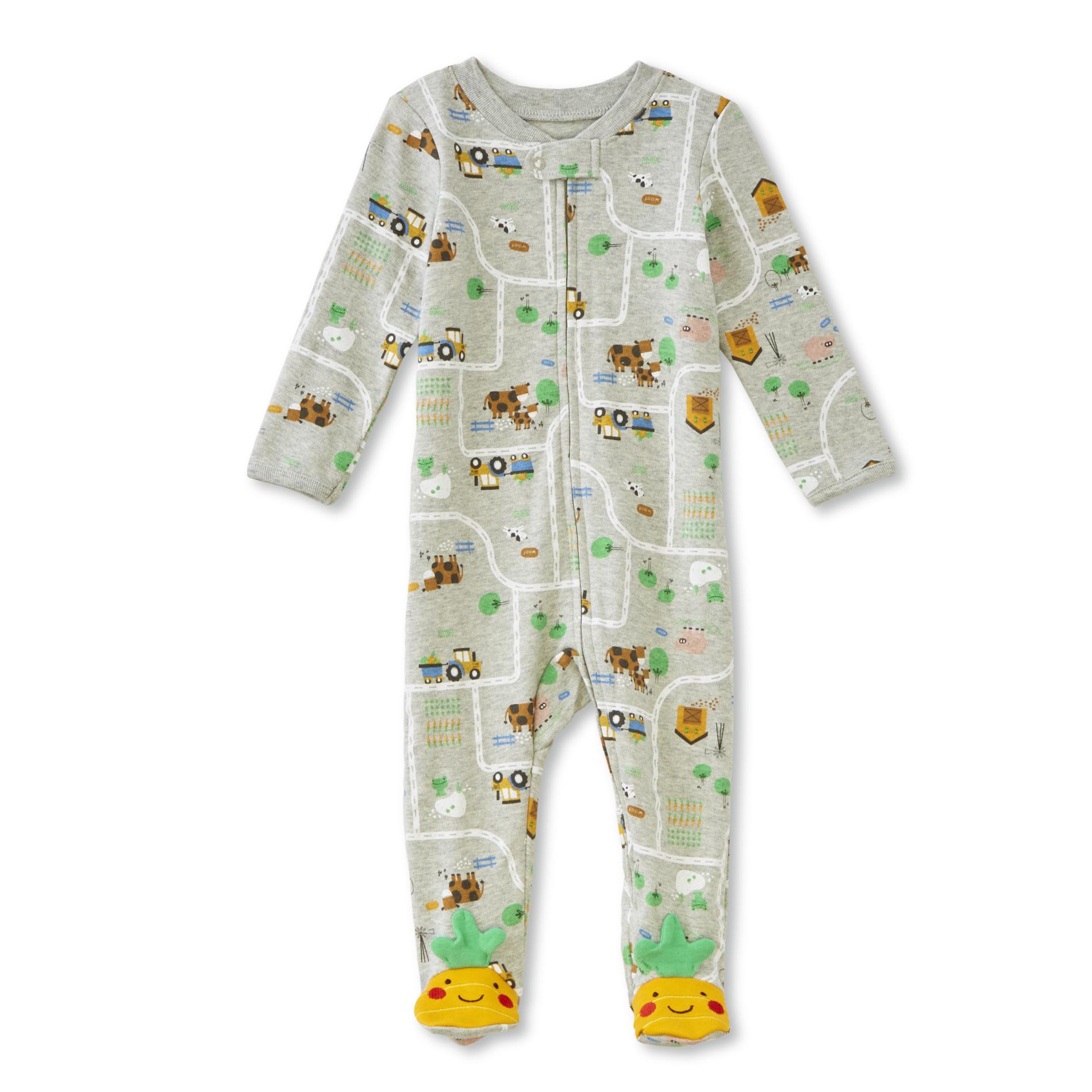 Little Wonders Infant Boys' Sleeper Pajamas - Farm