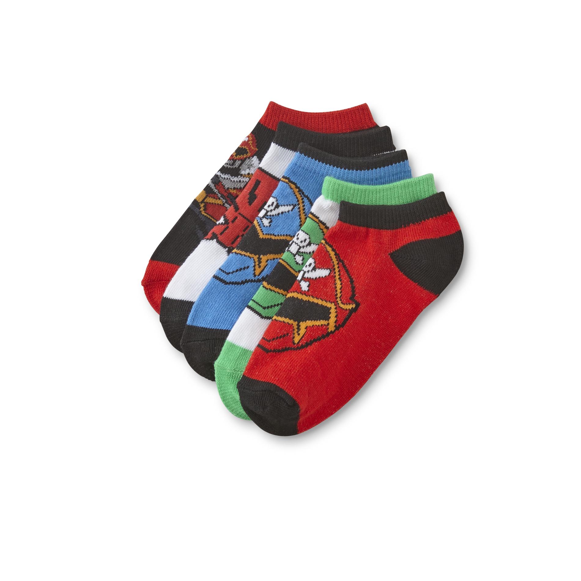 Power Rangers Super Megaforce Boys' 5-Pairs Low-Rise Socks, Size: One size Power Rangers Super Megaforce Boys' 5-Pairs Low-Rise Socks, Size: One size