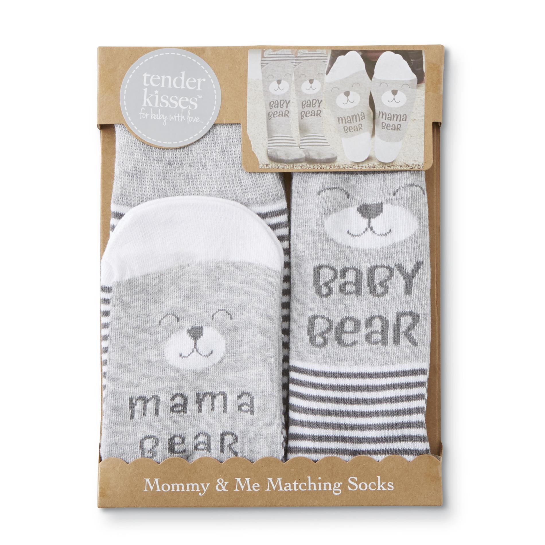 Tender Kisses Infants' Mommy & Me Matching Socks - Bear