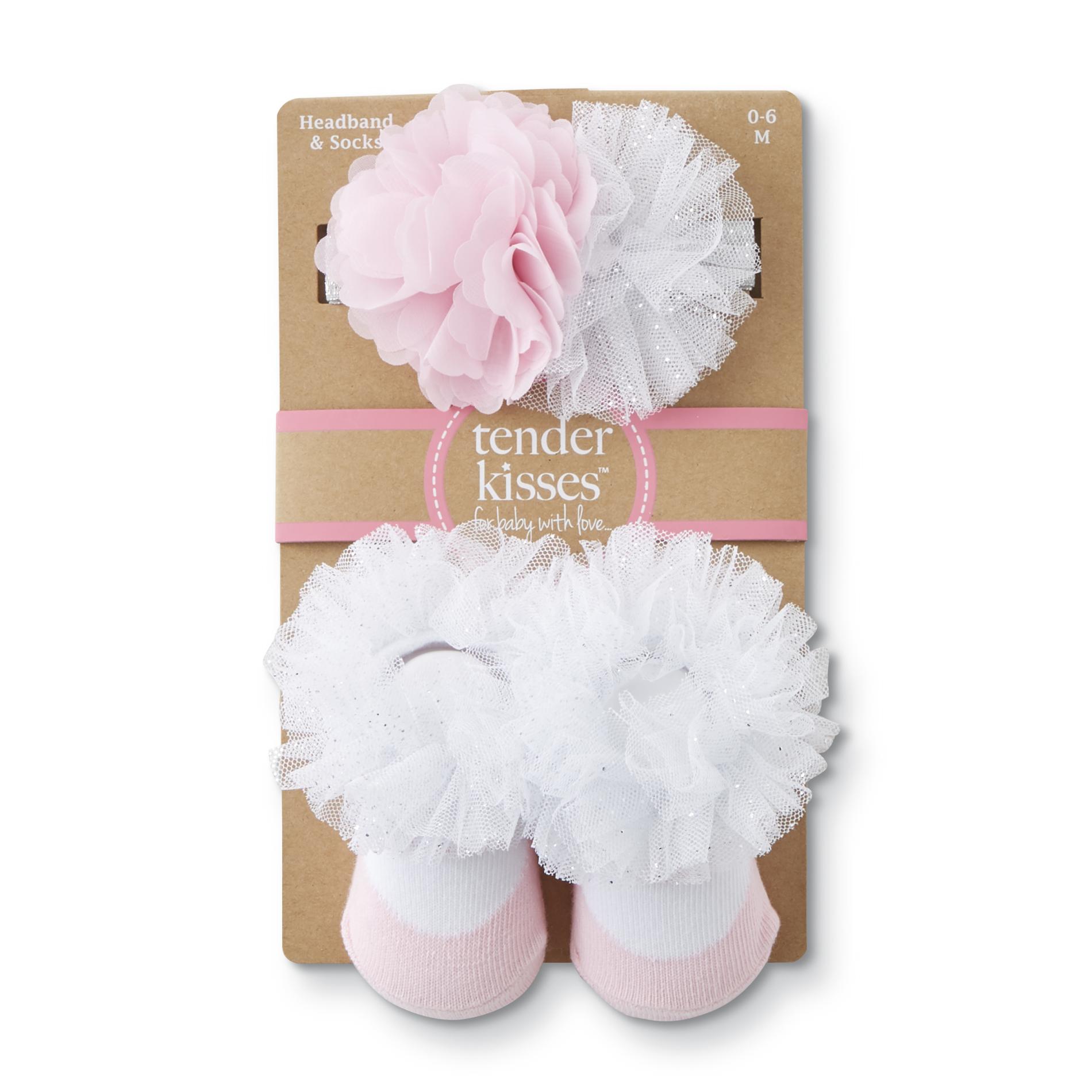 Tender Kisses Infant Girls' Socks & Headband