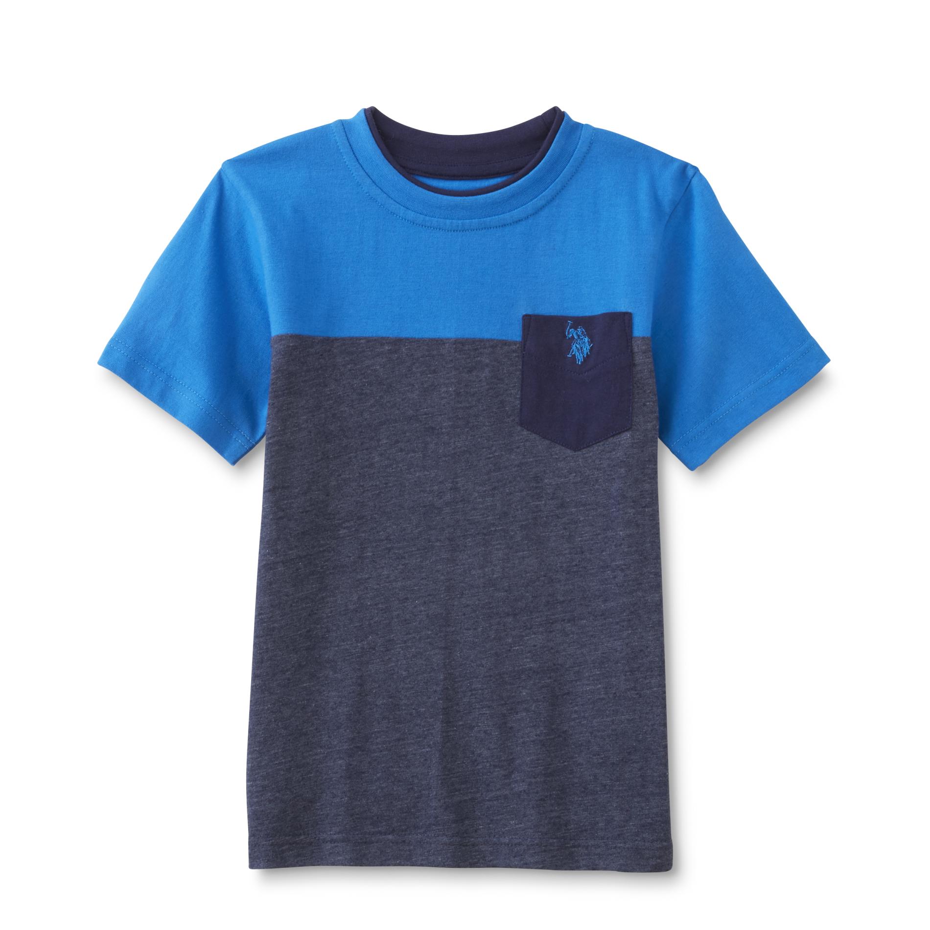 U.S. Polo Assn. Boy's Pocket T-Shirt - Colorblock