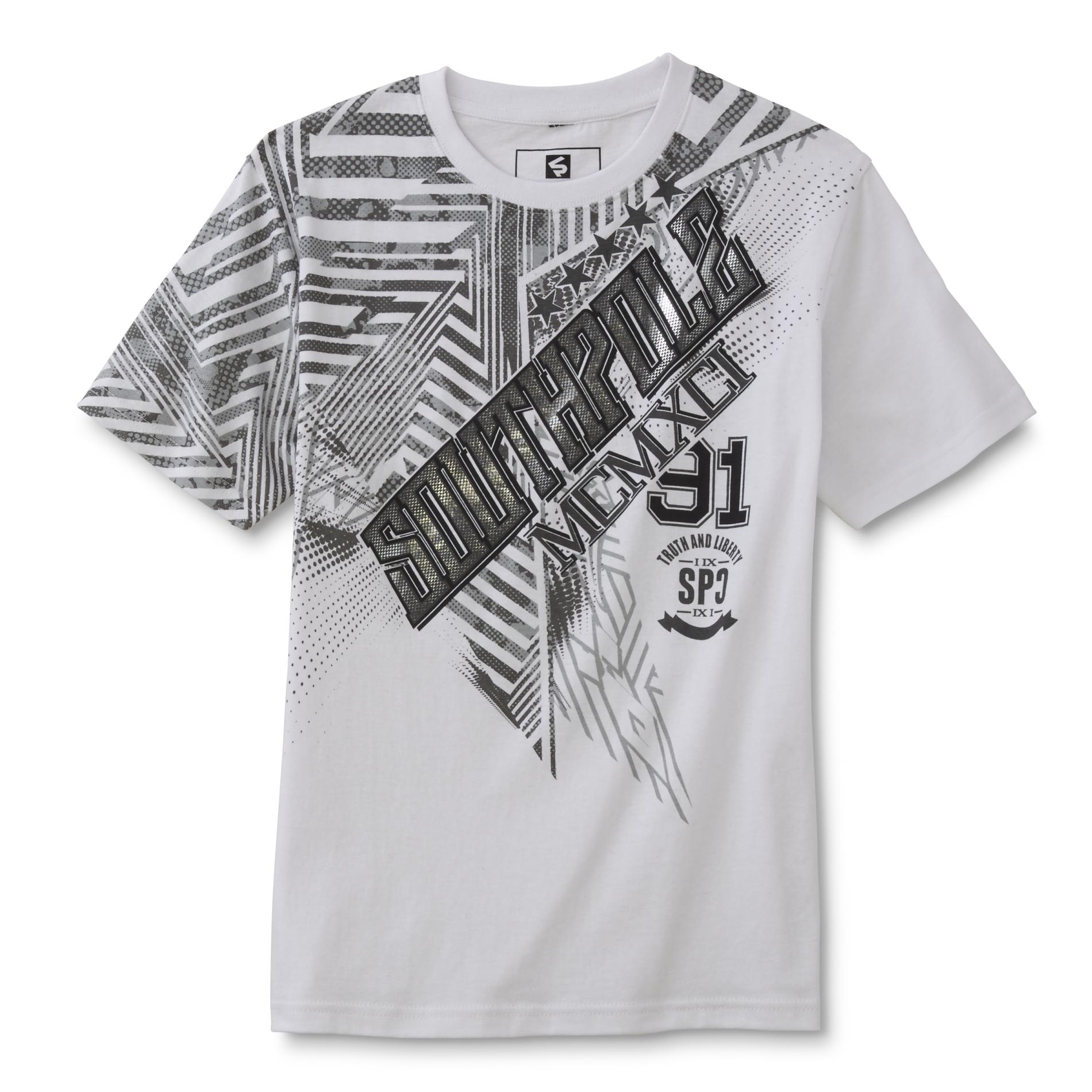 Southpole Young Men's Graphic T-Shirt - Geometric Print