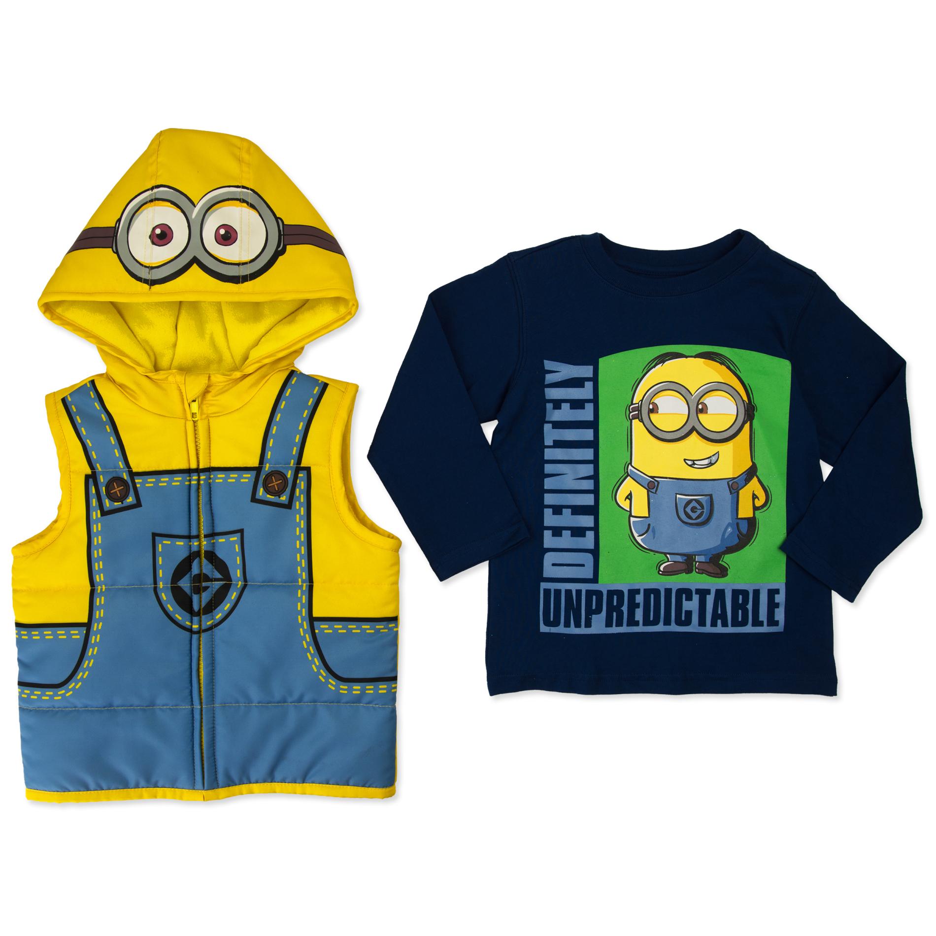 Universal Studios Despicable Me Minions Toddler Boy's Graphic Shirt & Vest