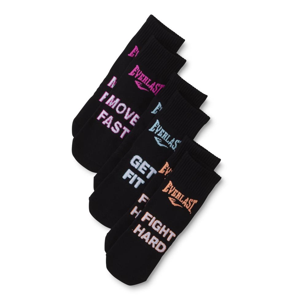 Everlast&reg; Women's 3-Pairs Quarter Performance Socks