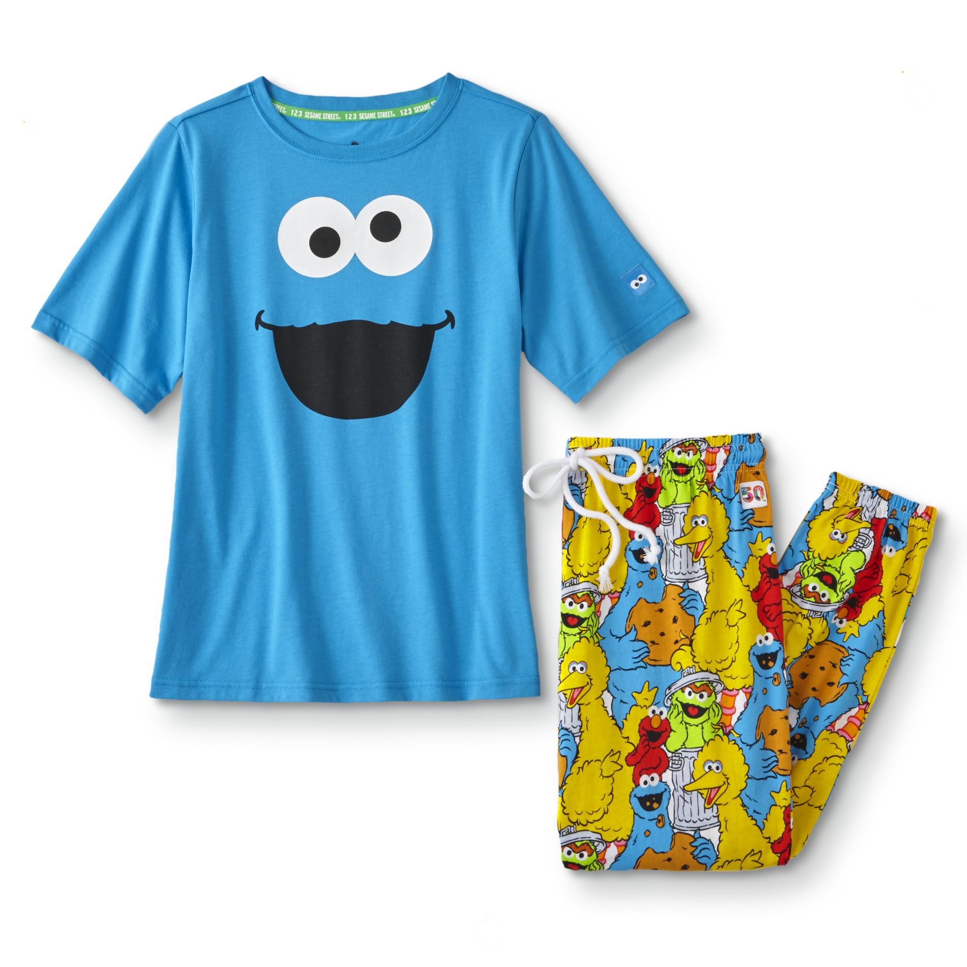 Women's Pajama T-Shirt & Pants - Cookie Monster