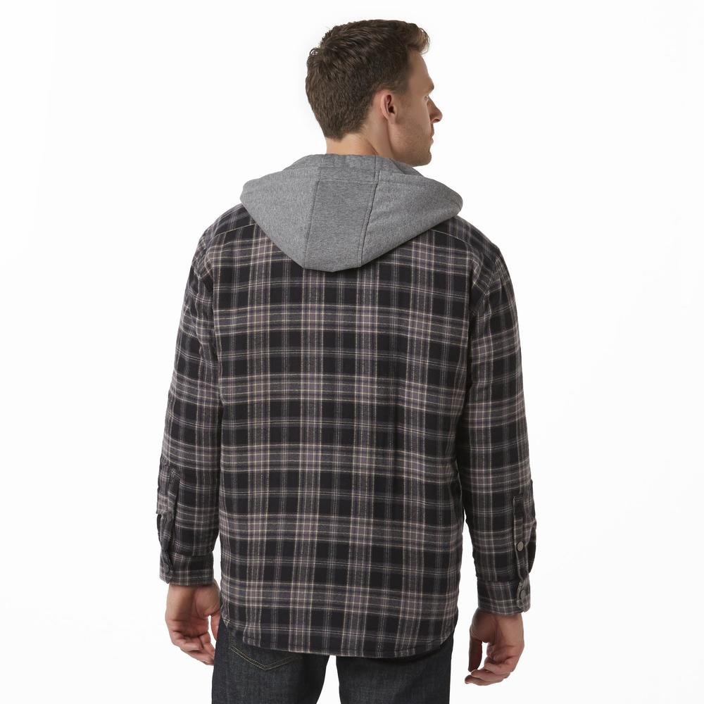 Craftsman Men's Hooded Shirt Jacket - Checkered