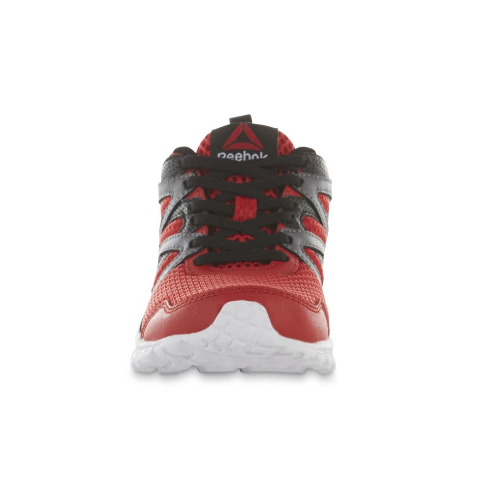 Reebok Boy's Run Supreme 2.0 MT Red/Black/Gray Running Shoe